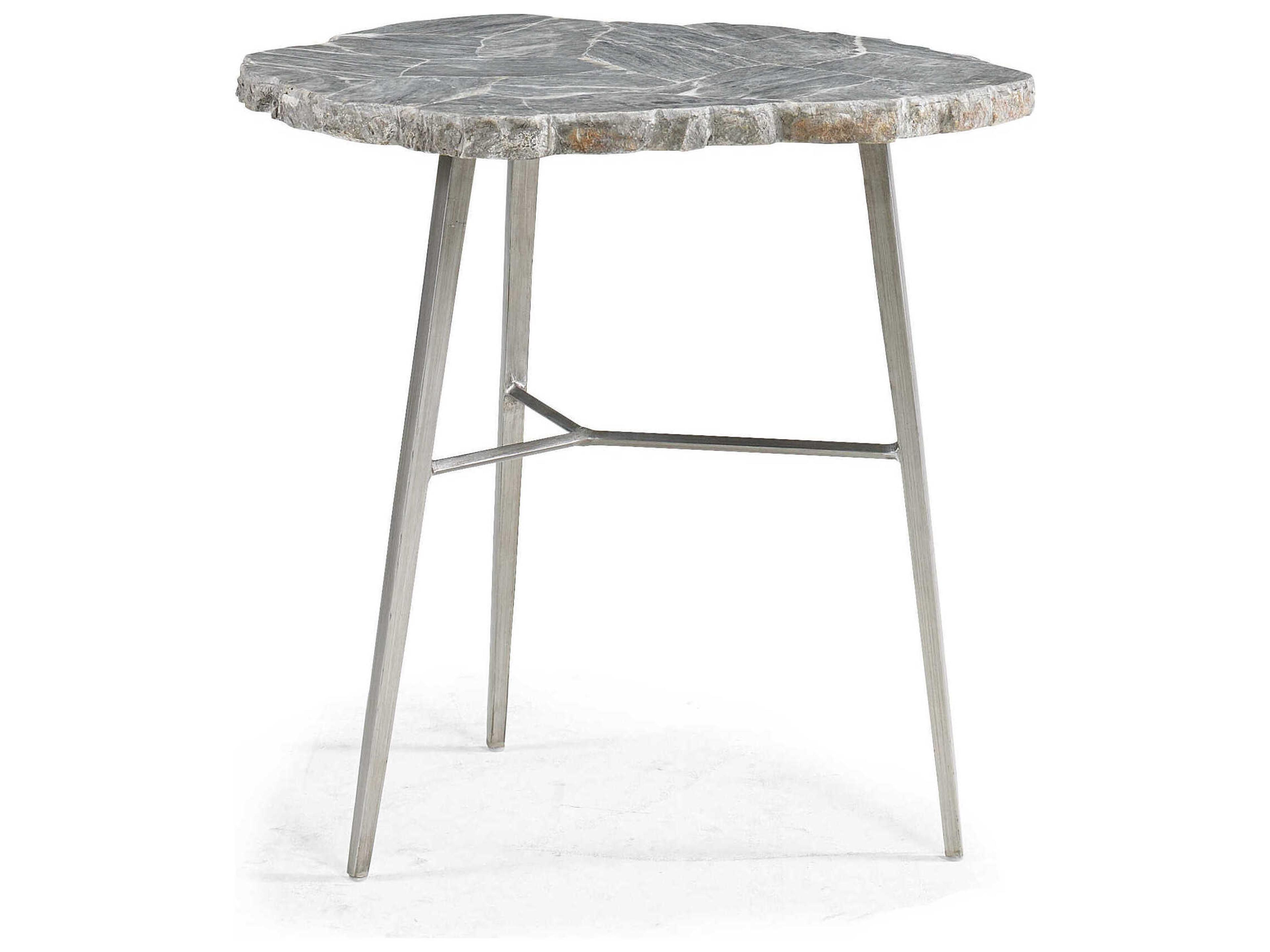 Masterpiece Marble Island Grey White Bronze Bunching Table