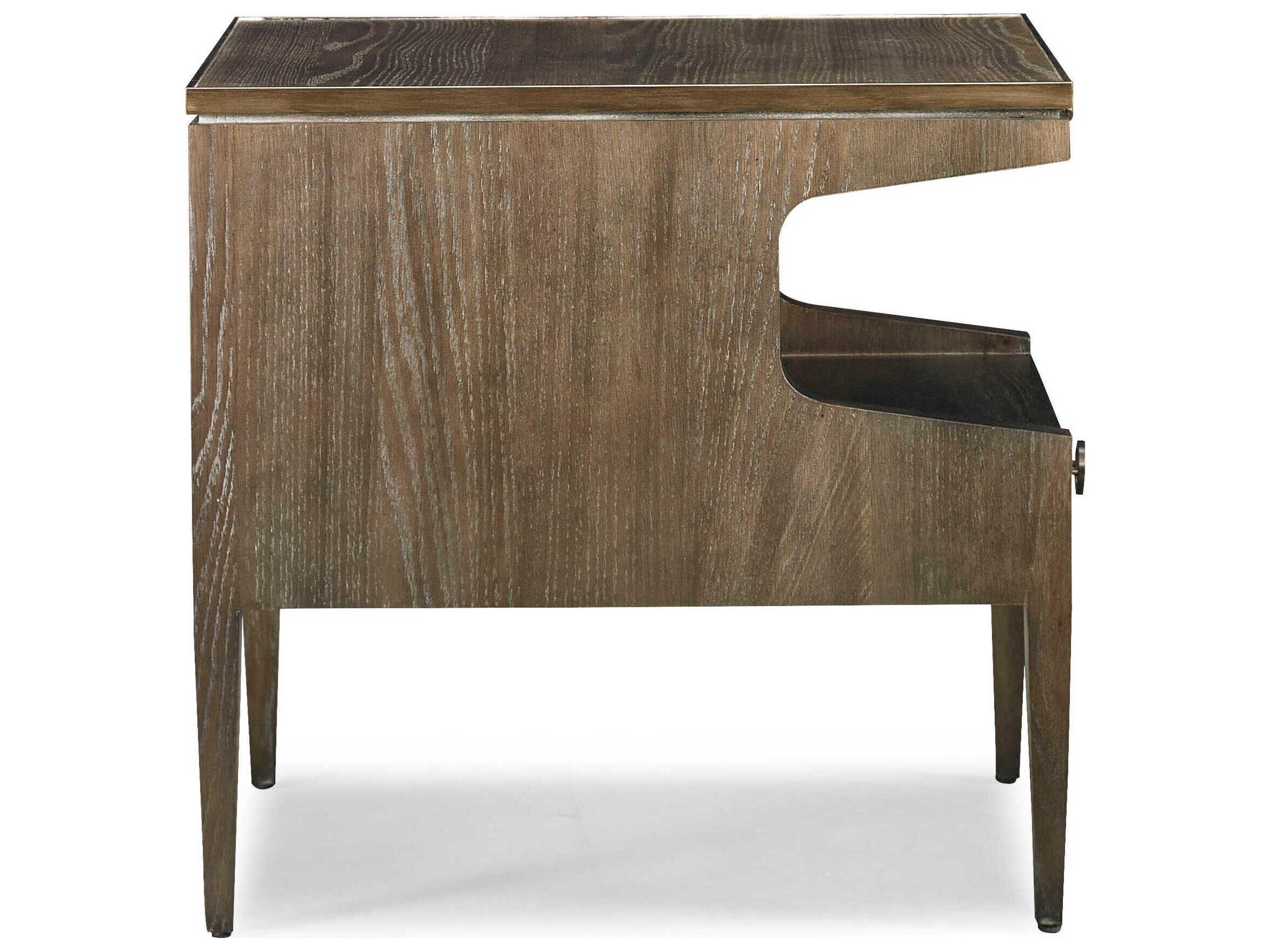 Sherrill Occasional Hayes Rectangular Wood Cordoba Bronze End Table