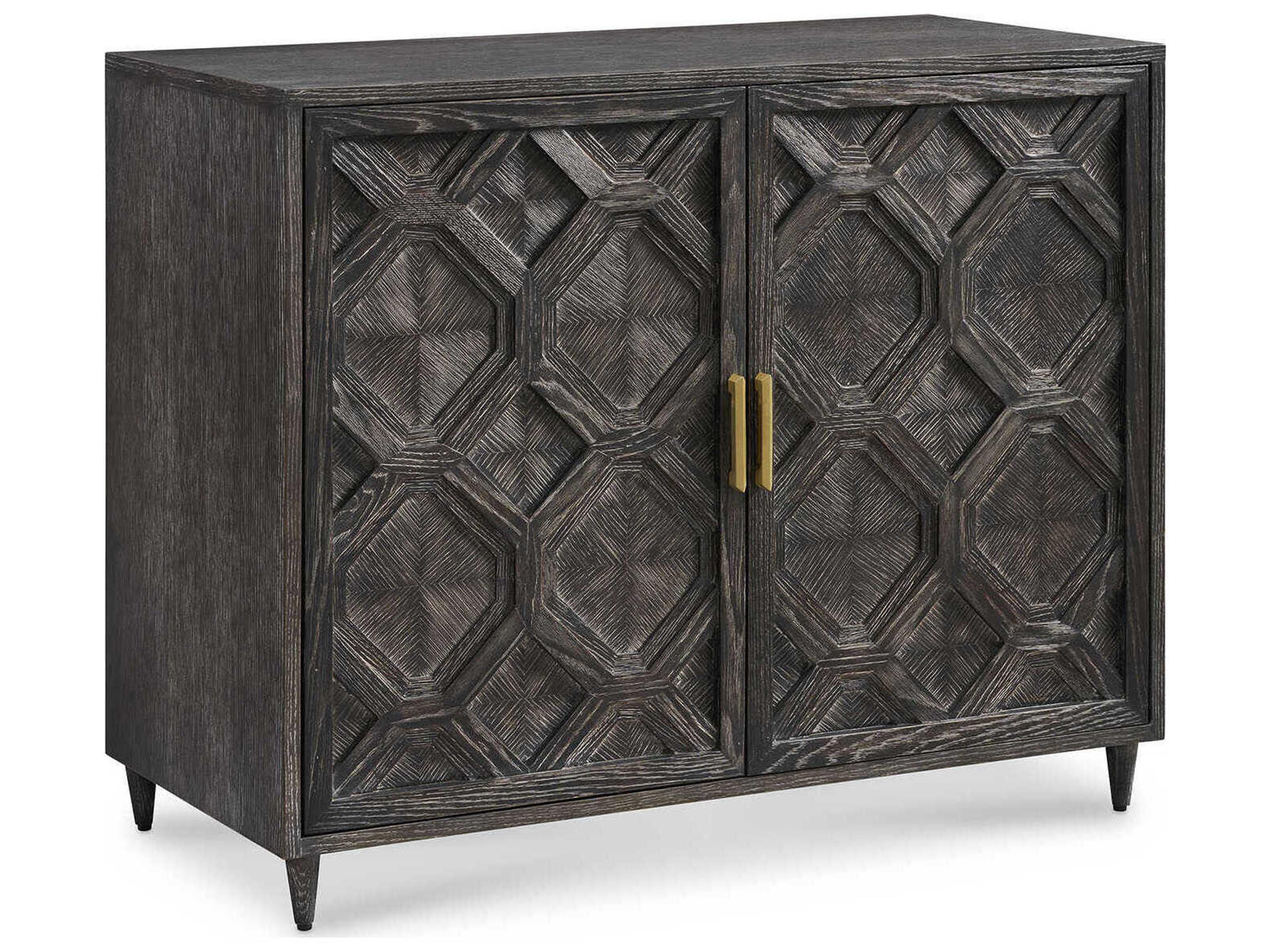 Voyage Maison Bridger Black Ceruse Oak Wood Accent Chest