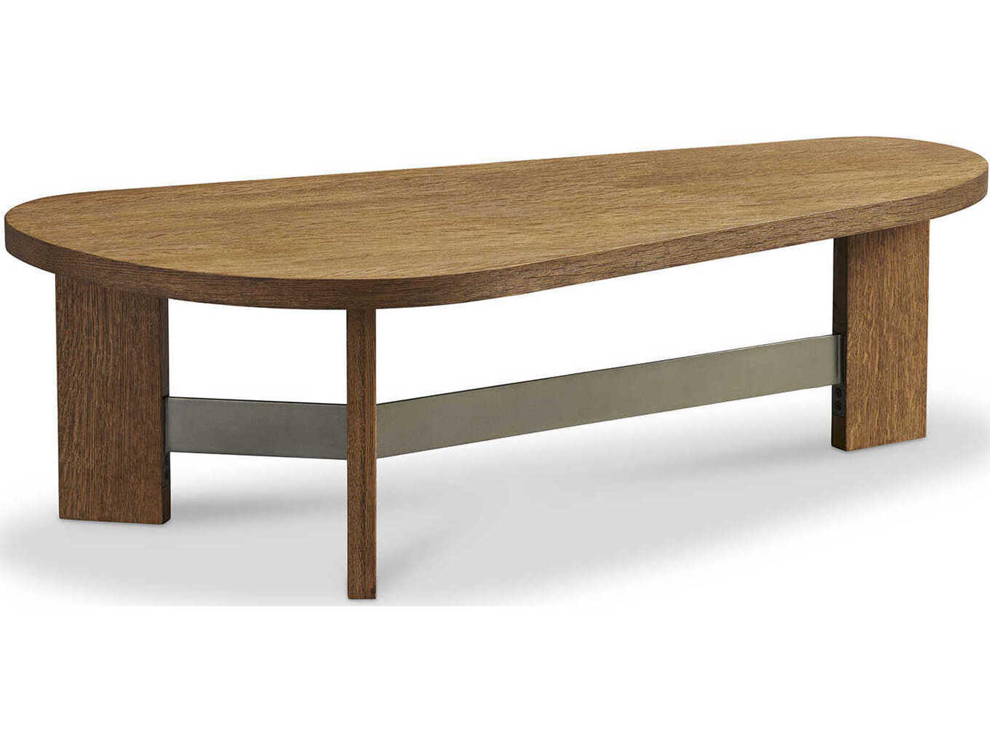 Voyage Maison Callum Wood Weathered Oak Gun Metal Cocktail Table