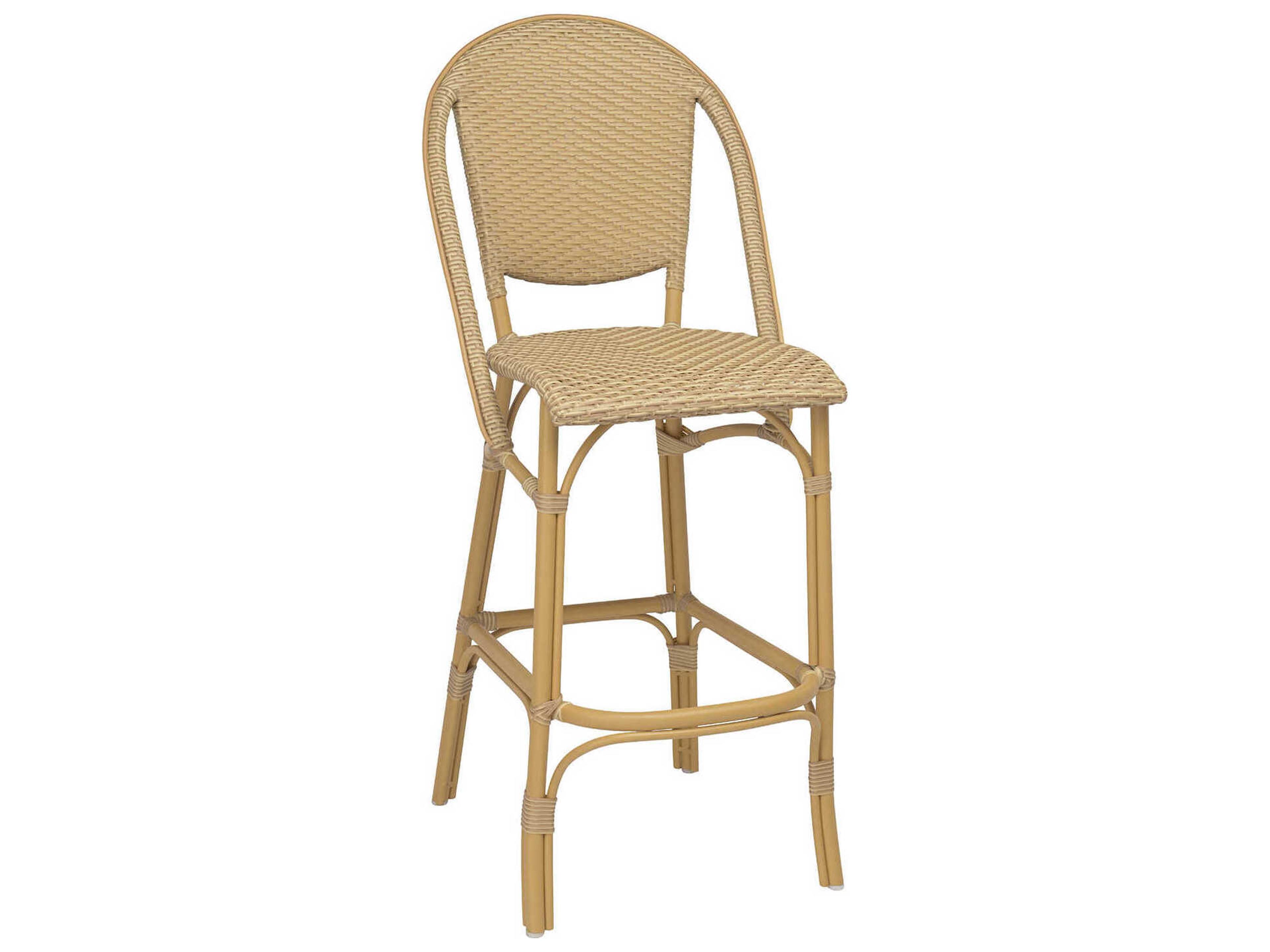 Sika Design Alu Affaire Aluminum Wicker Bar Stool