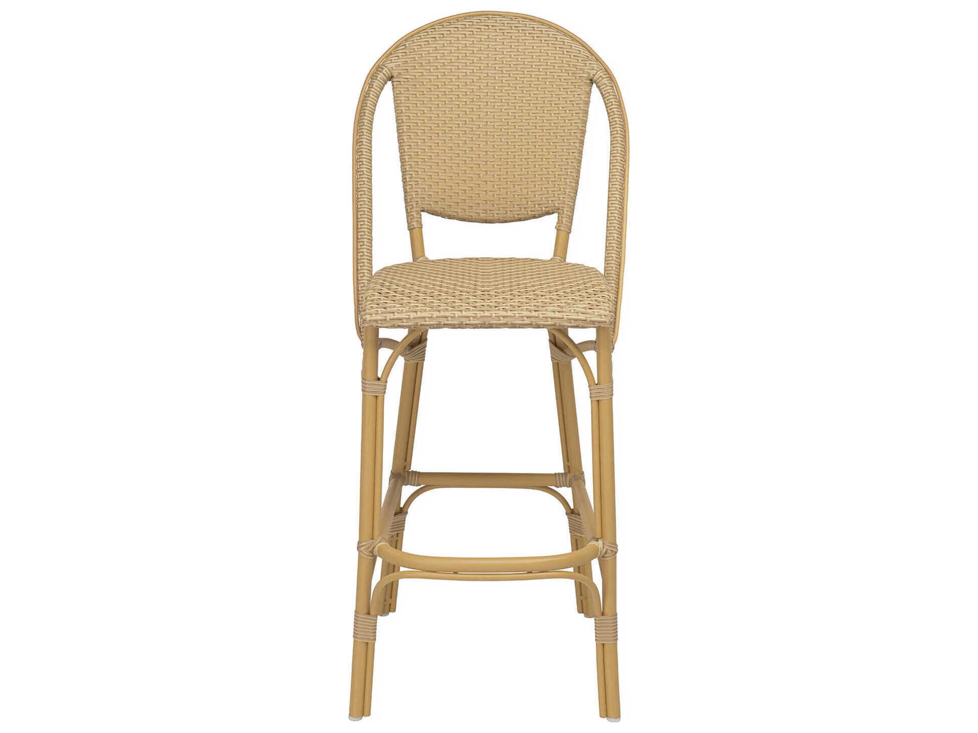 Sika Design Alu Affaire Aluminum Wicker Bar Stool