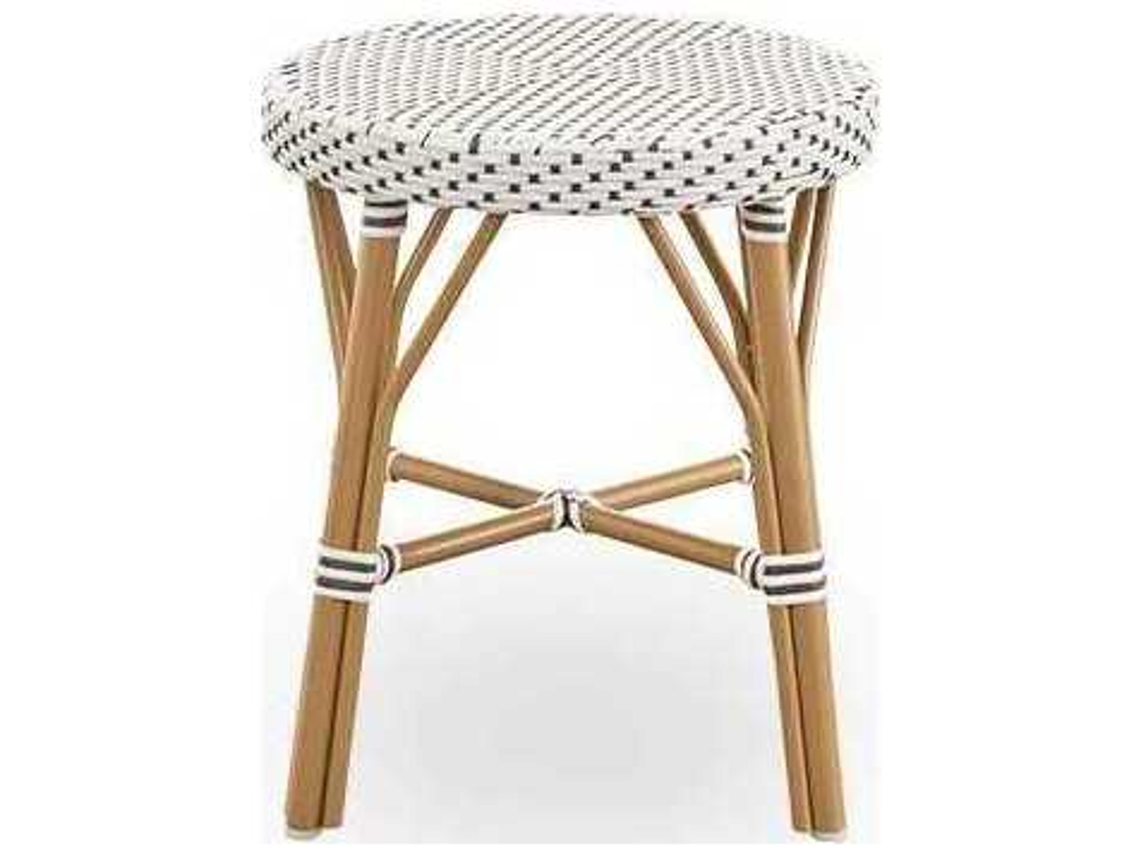 Sika Design Alu Affaire Aluminum Natural White with Cappuccino dot Almond Simone Stool