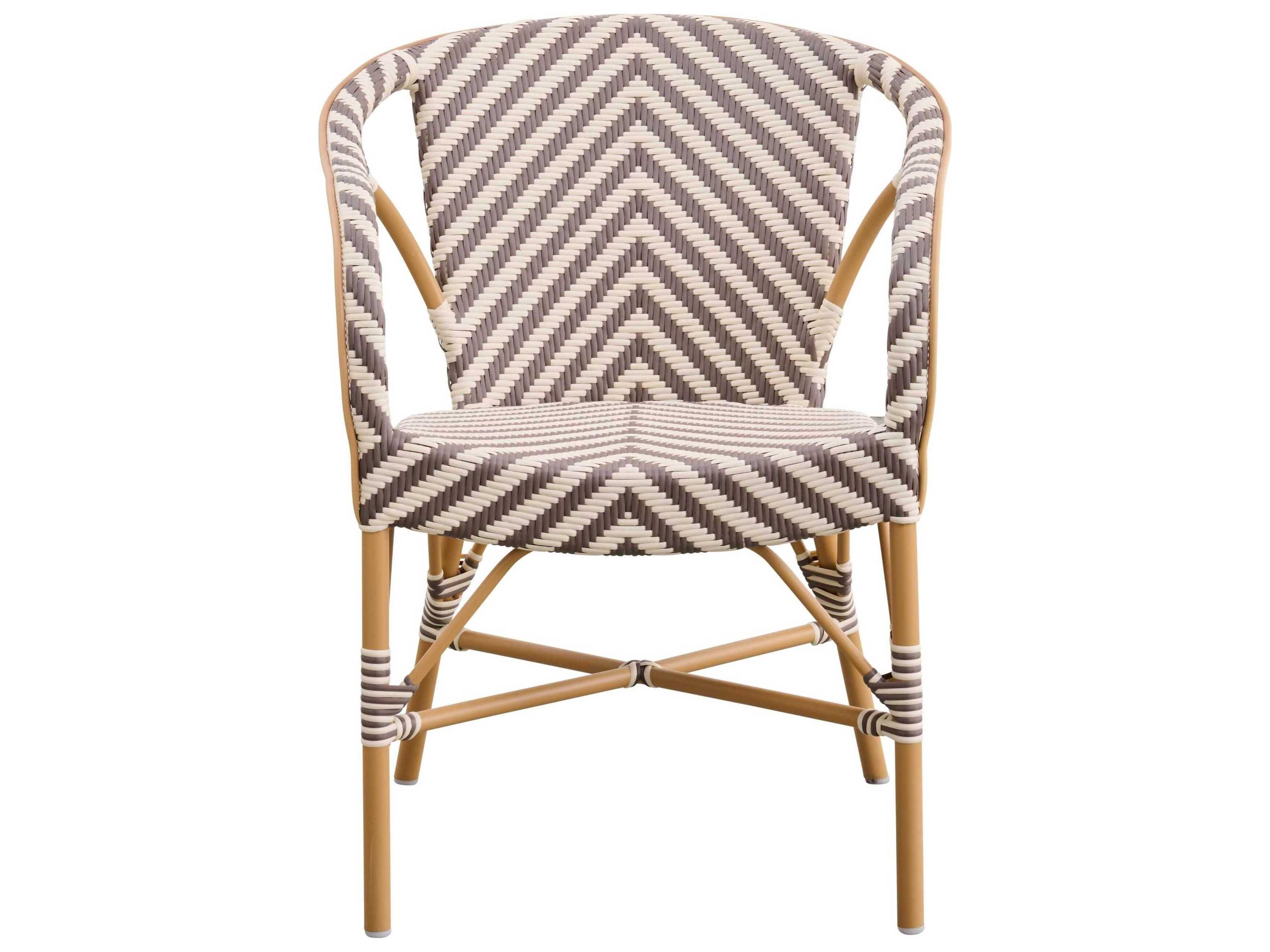 Sika Design Alu Affaire Madeleine Cappuccino Ivory Almond Aluminum Polypropylene Dining Chair