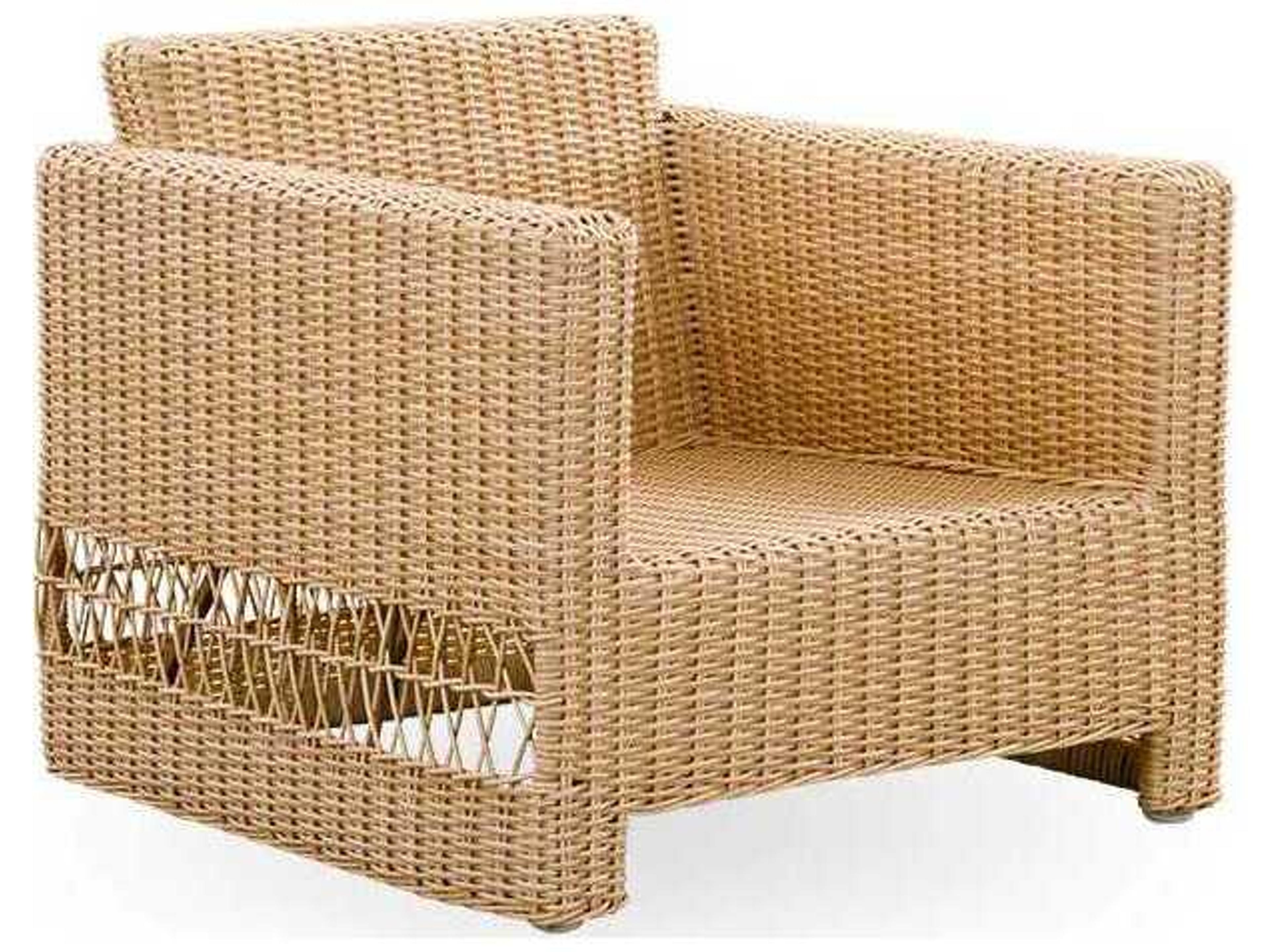Sika Design Georgia Garden Aluminum Rattan Natural Carrie Patio Lounge Chair