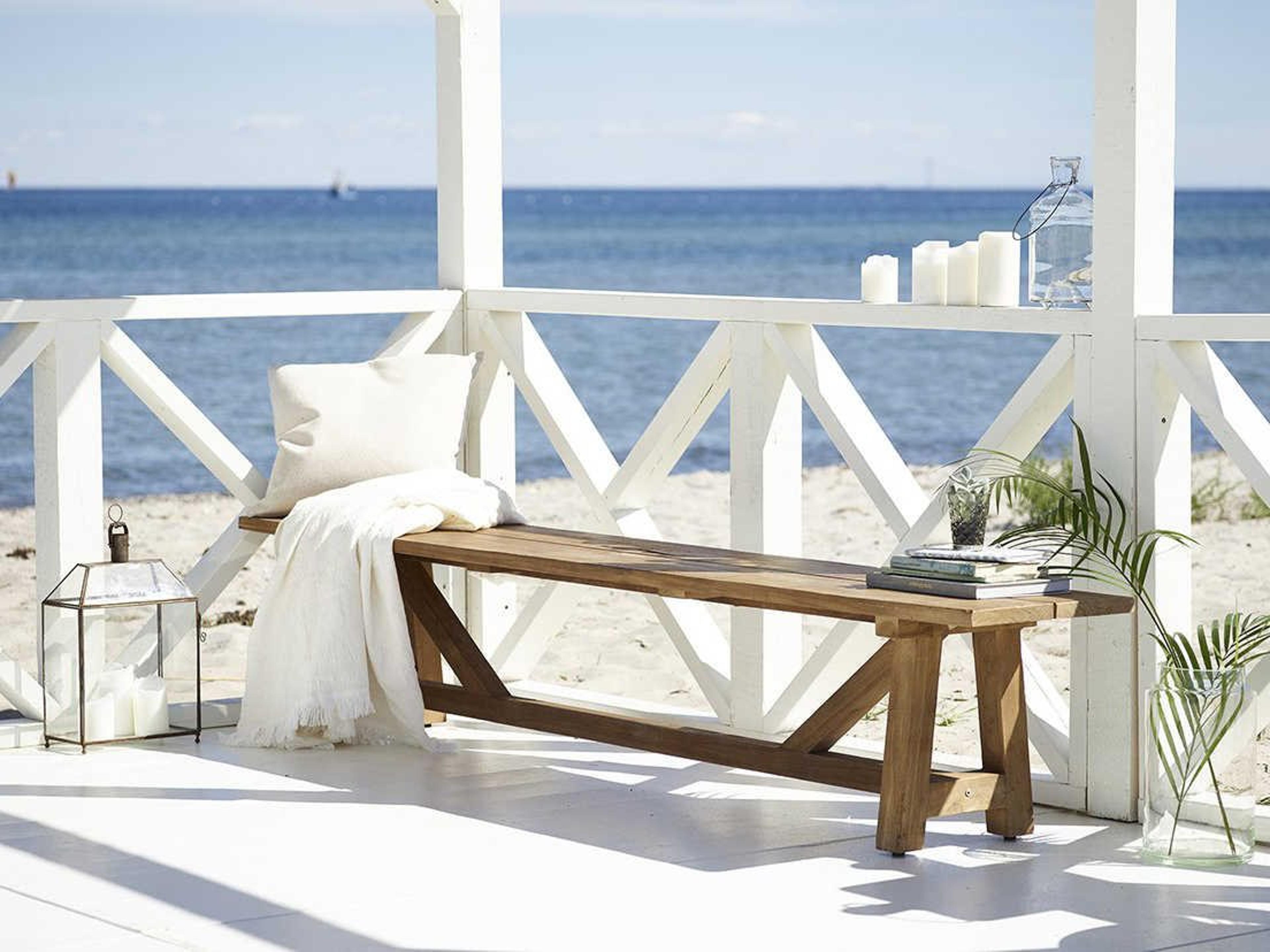 Sika Design Teak Natural Brown George Outdoor Bench