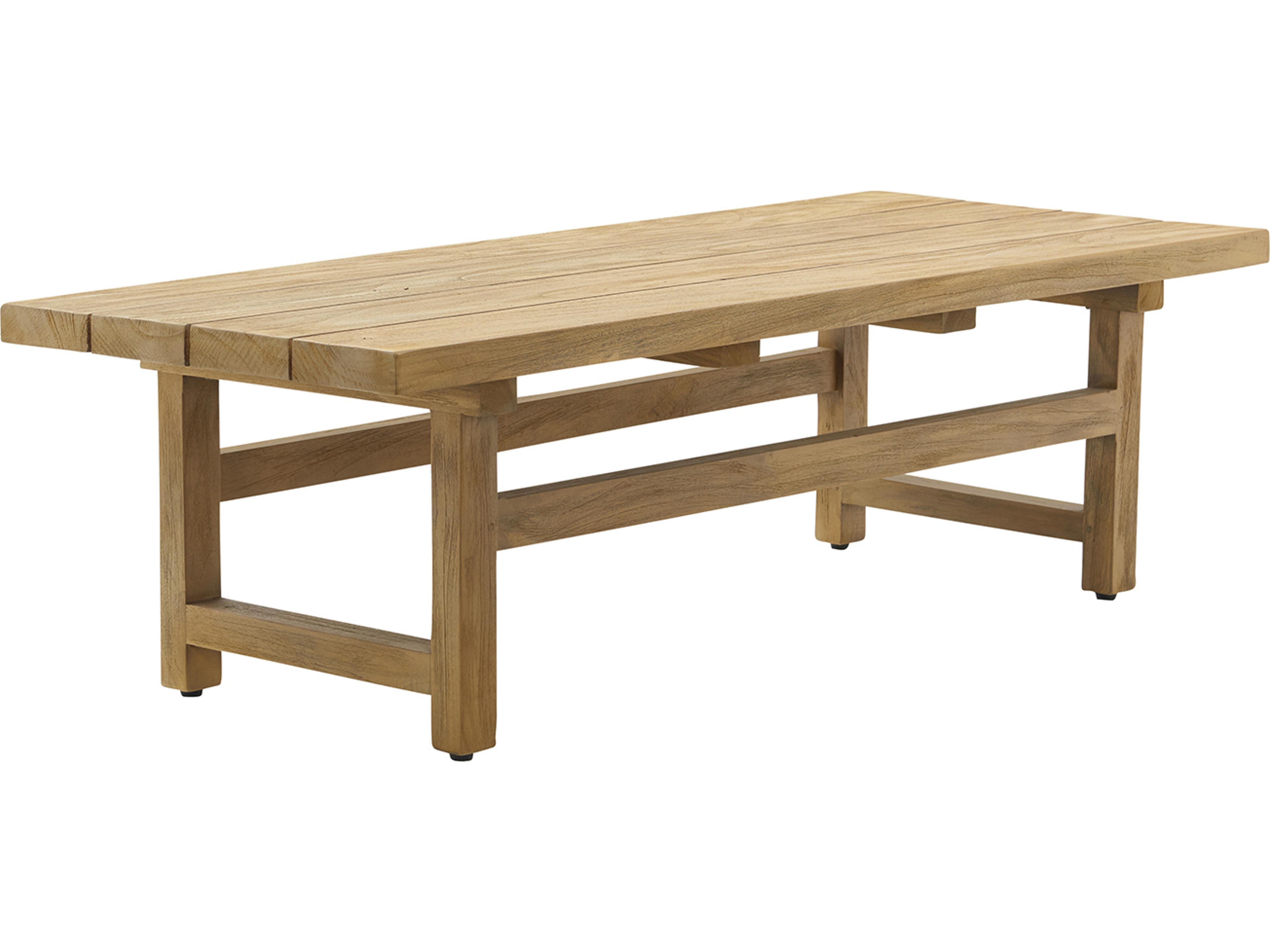 Teak Natural Brown Juliana Rectangular Outdoor Coffee Table