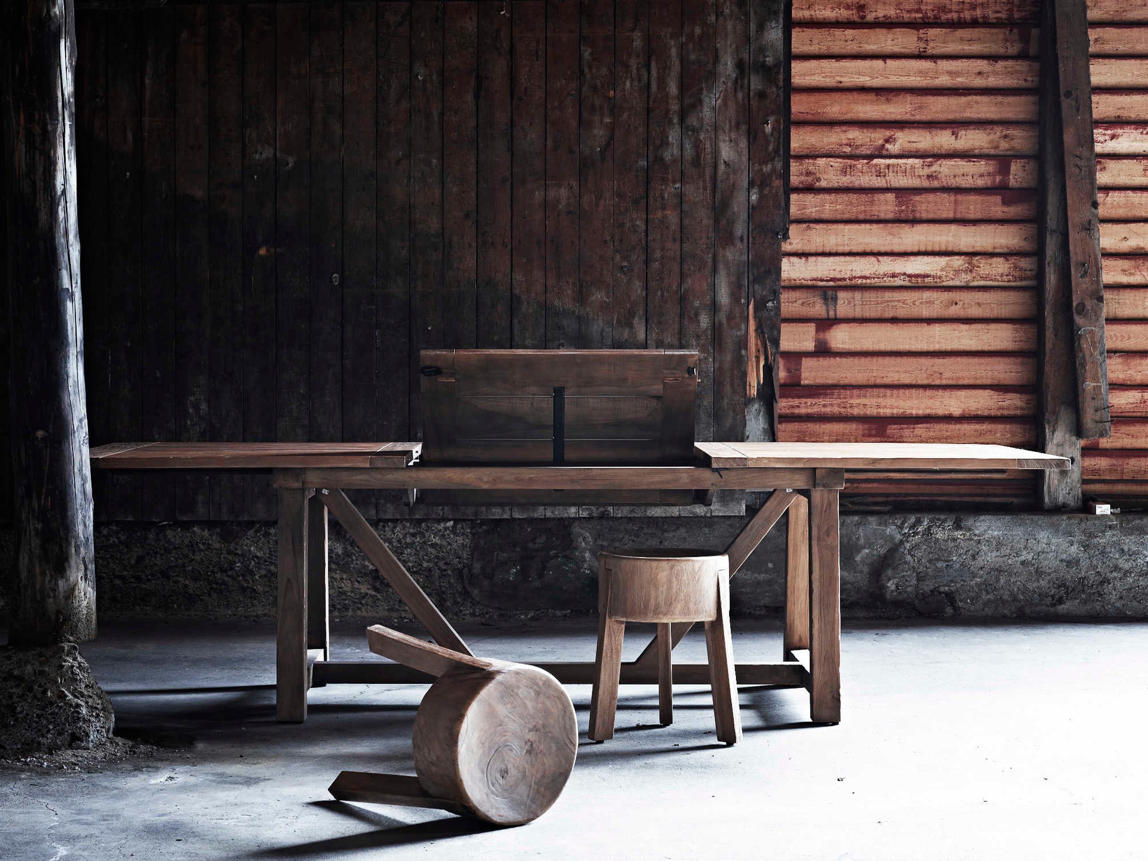 Sika Design Teak Natural Brown George Extendable Rectangular Outdoor Dining Table