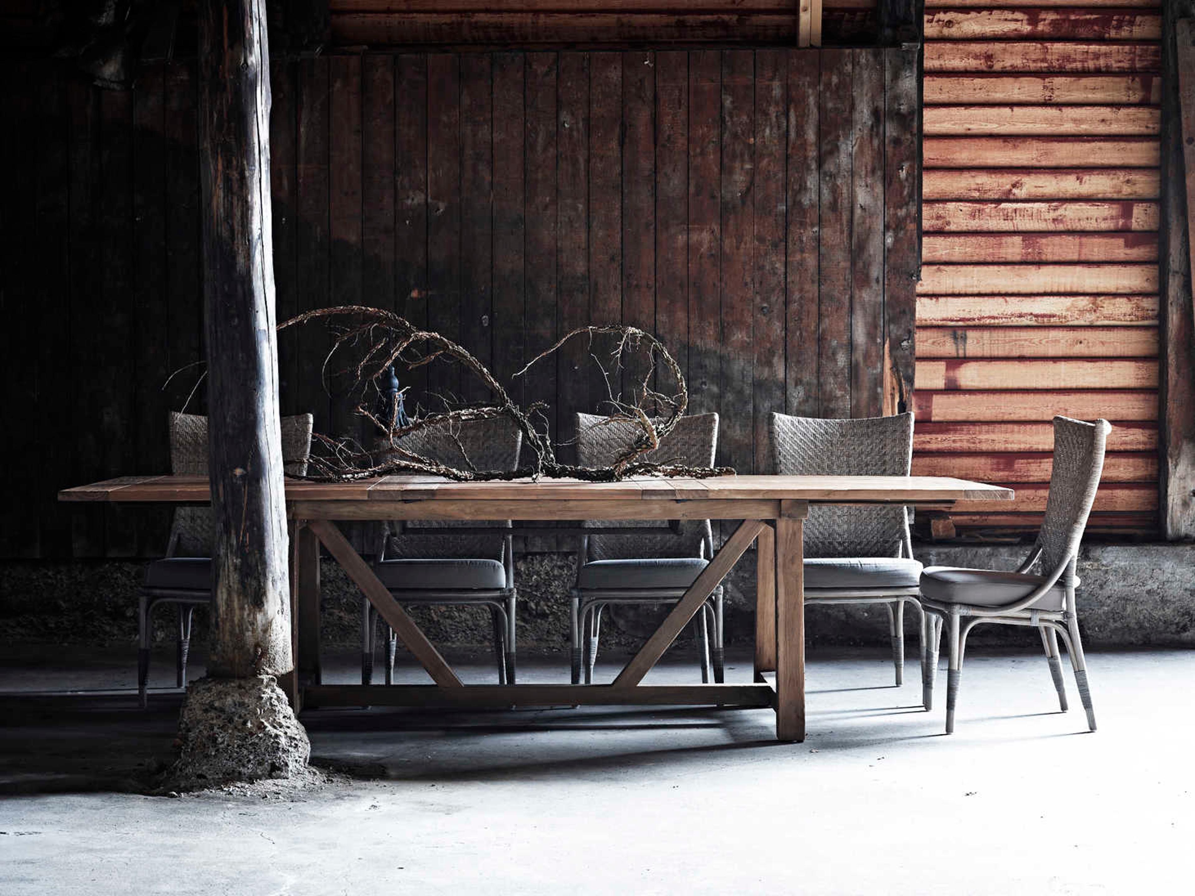 Sika Design Teak Natural Brown George Extendable Rectangular Outdoor Dining Table