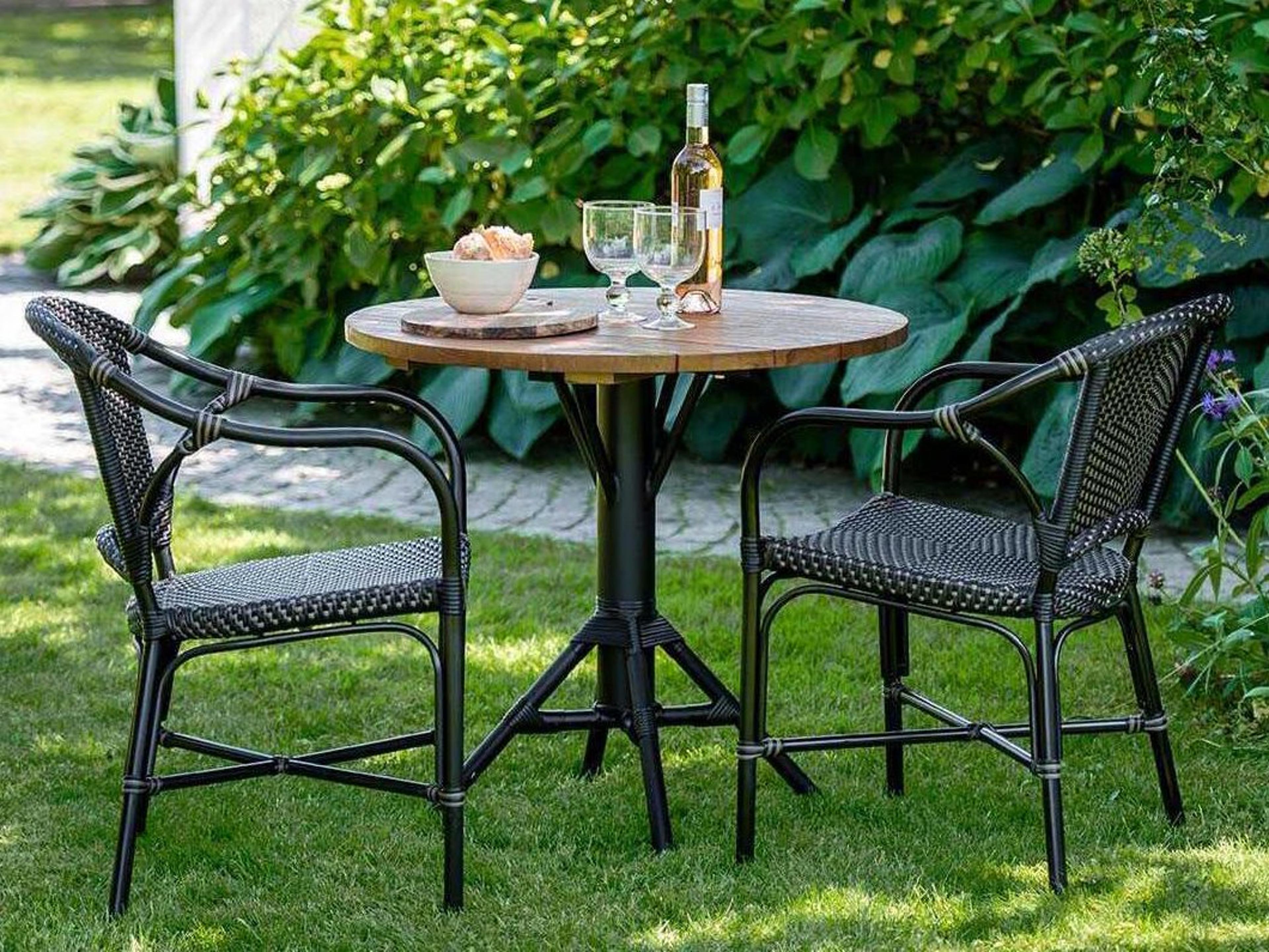 Sika Design Alu Affaire Aluminum Black Cafe Table Base