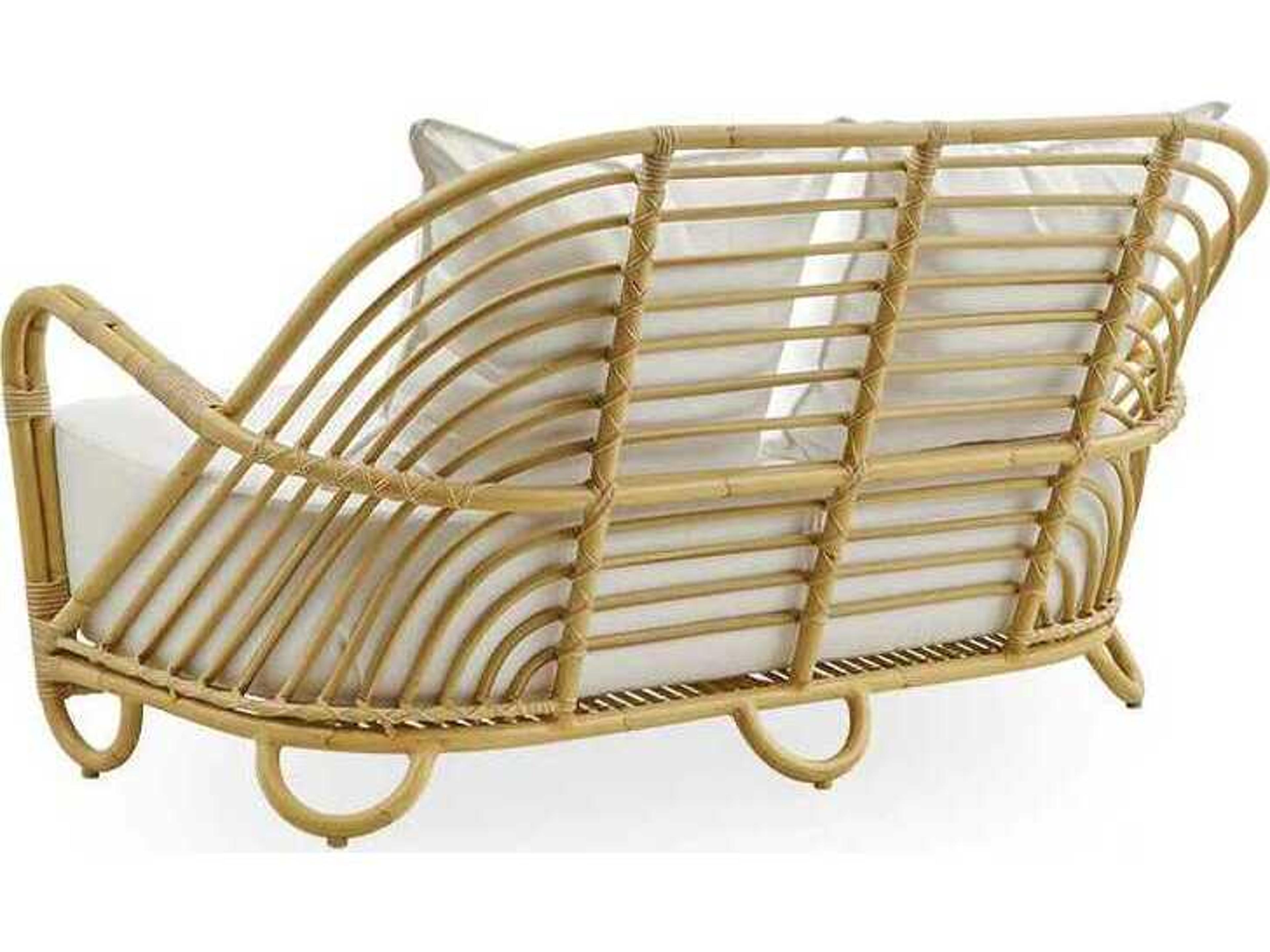 Sika Design Exterior Alumium Rattan Natural Charlottenborg Outdoor Loveseat