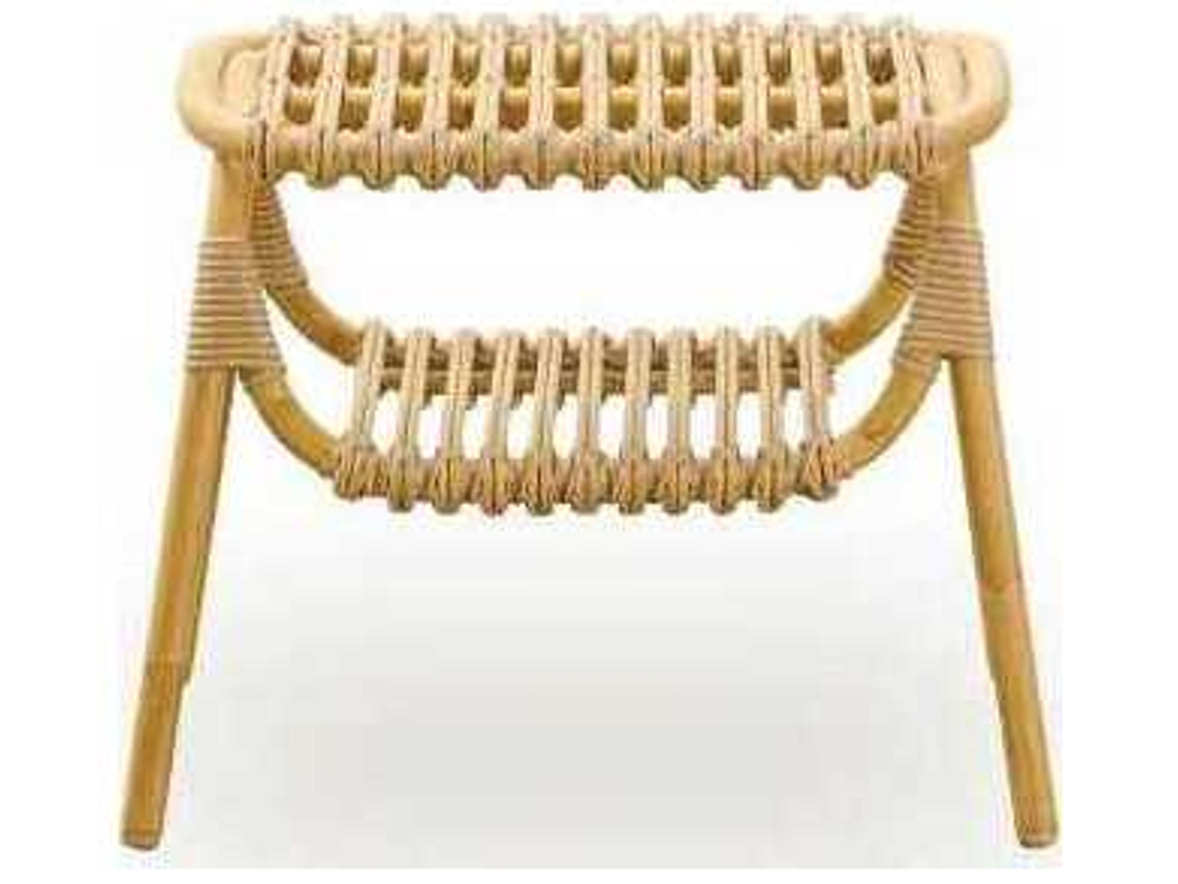 Sika Design Exterior Aluminum Rattan Natural Machiya Stool