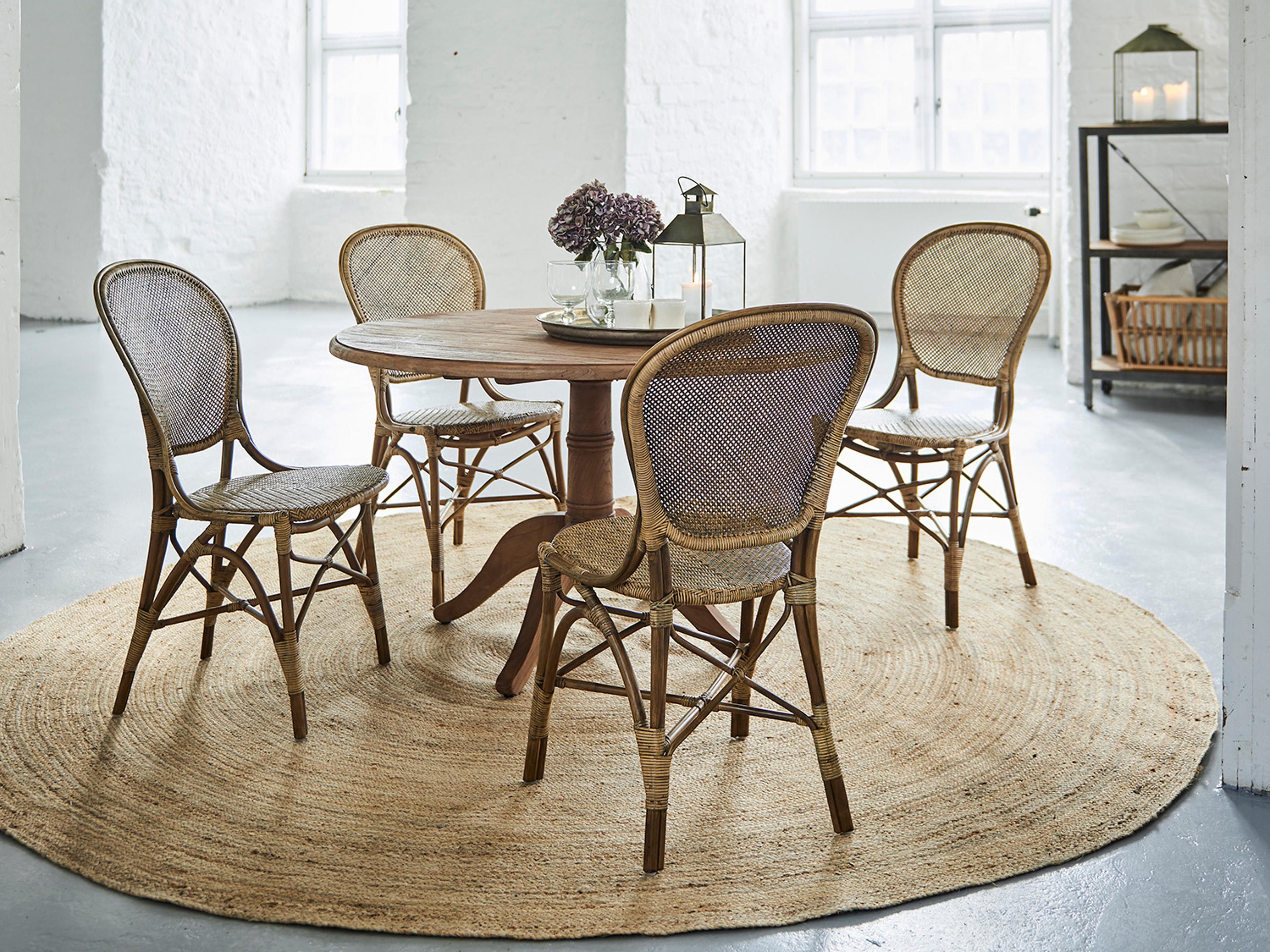 Sika Design Originals Antique Wicker Cushion Dining Chair in Youtoo Sand