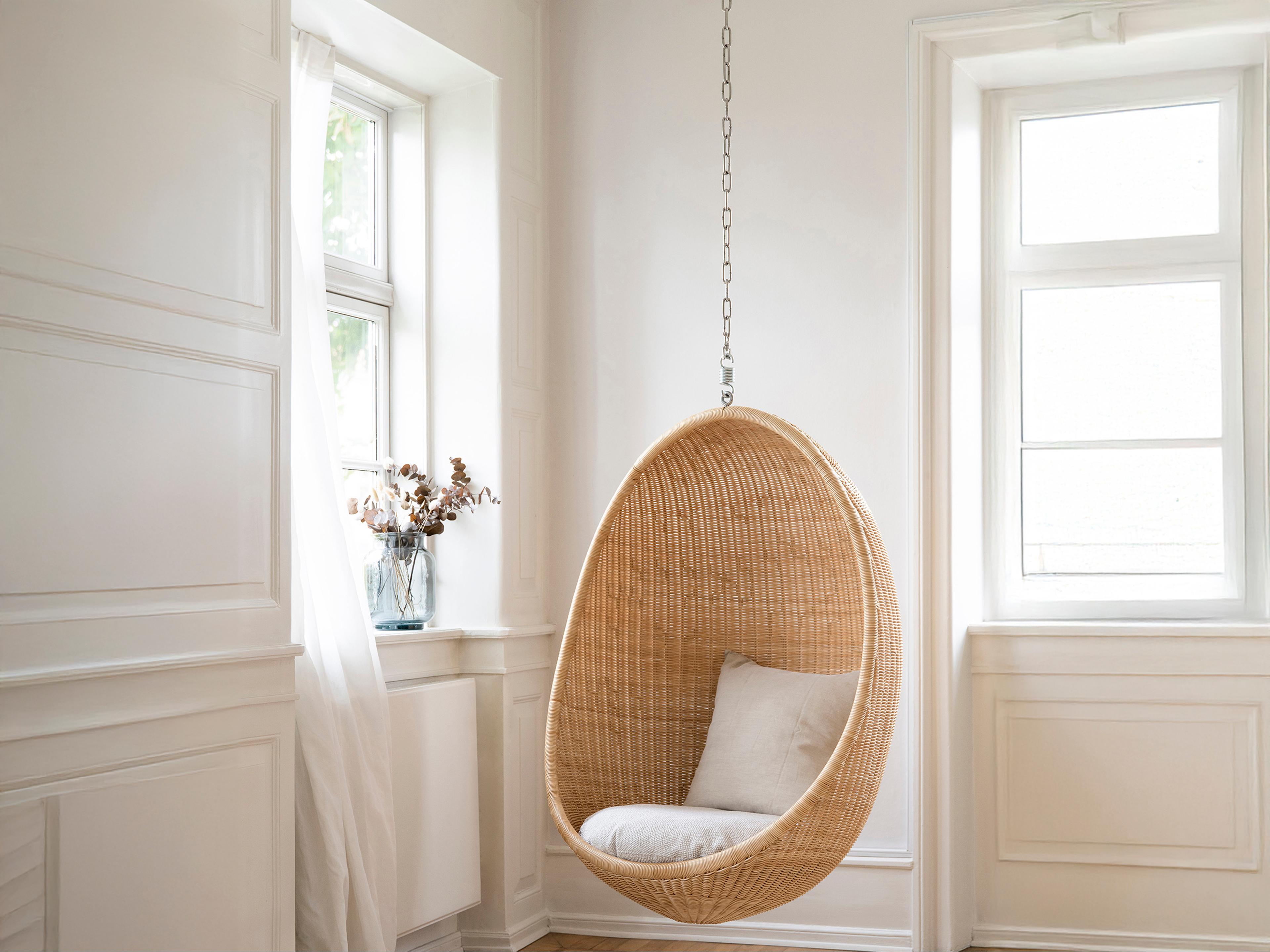 Sika Design Icons Natural Wicker Cushion Swing in Youtoo Sand