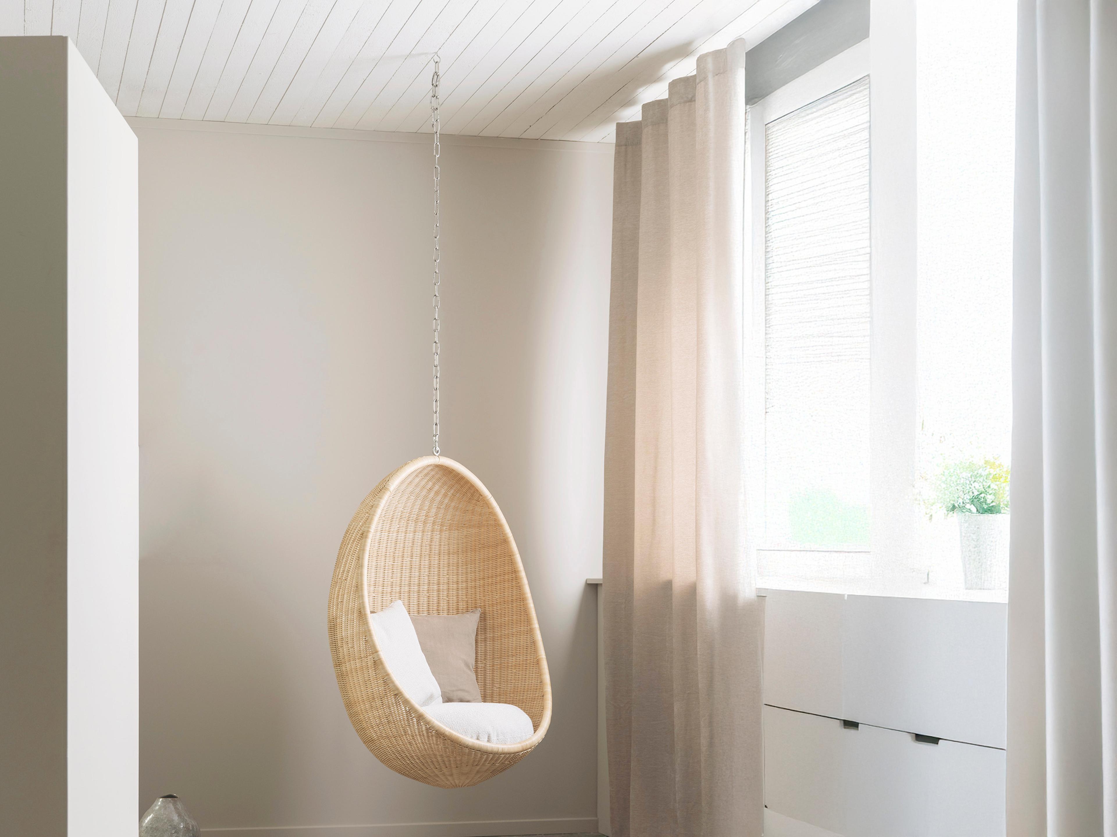 Sika Design Icons Natural Wicker Cushion Swing in Youtoo Dark Grey