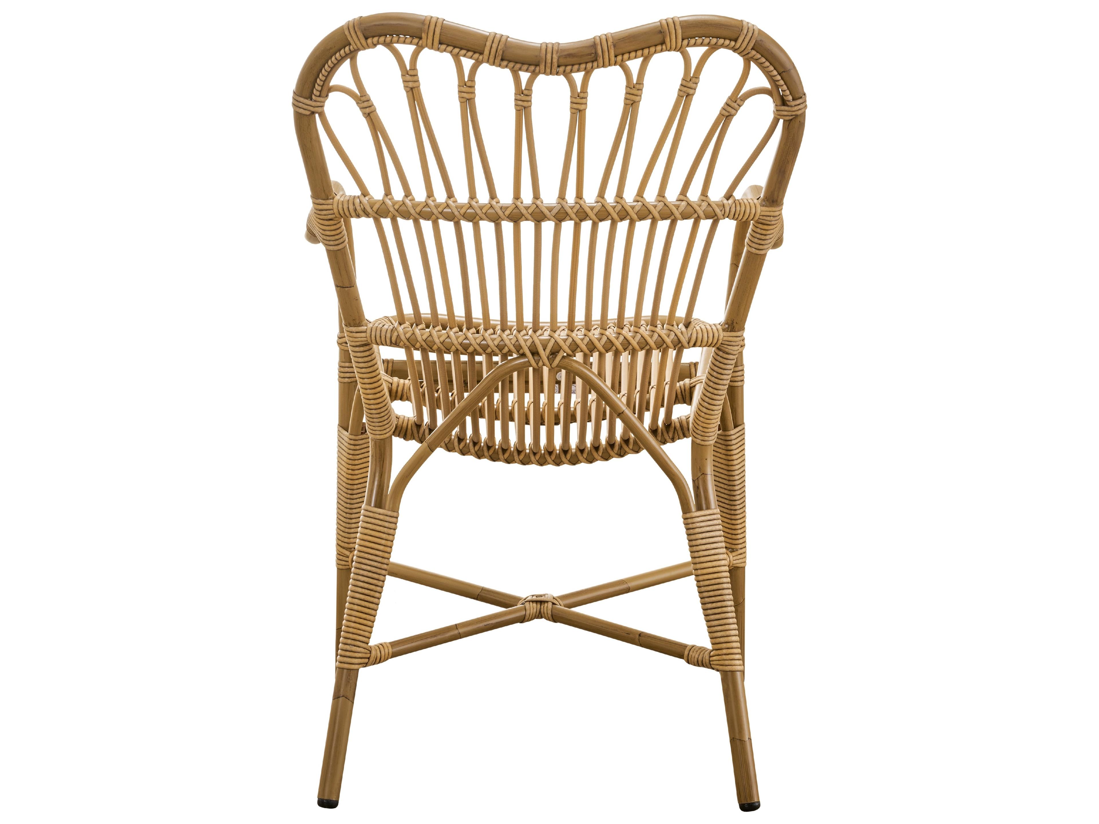 Sika Design Exterior Aluminum Rattan Antique Margret Stackable Outdoor Patio Dining Arm Chair