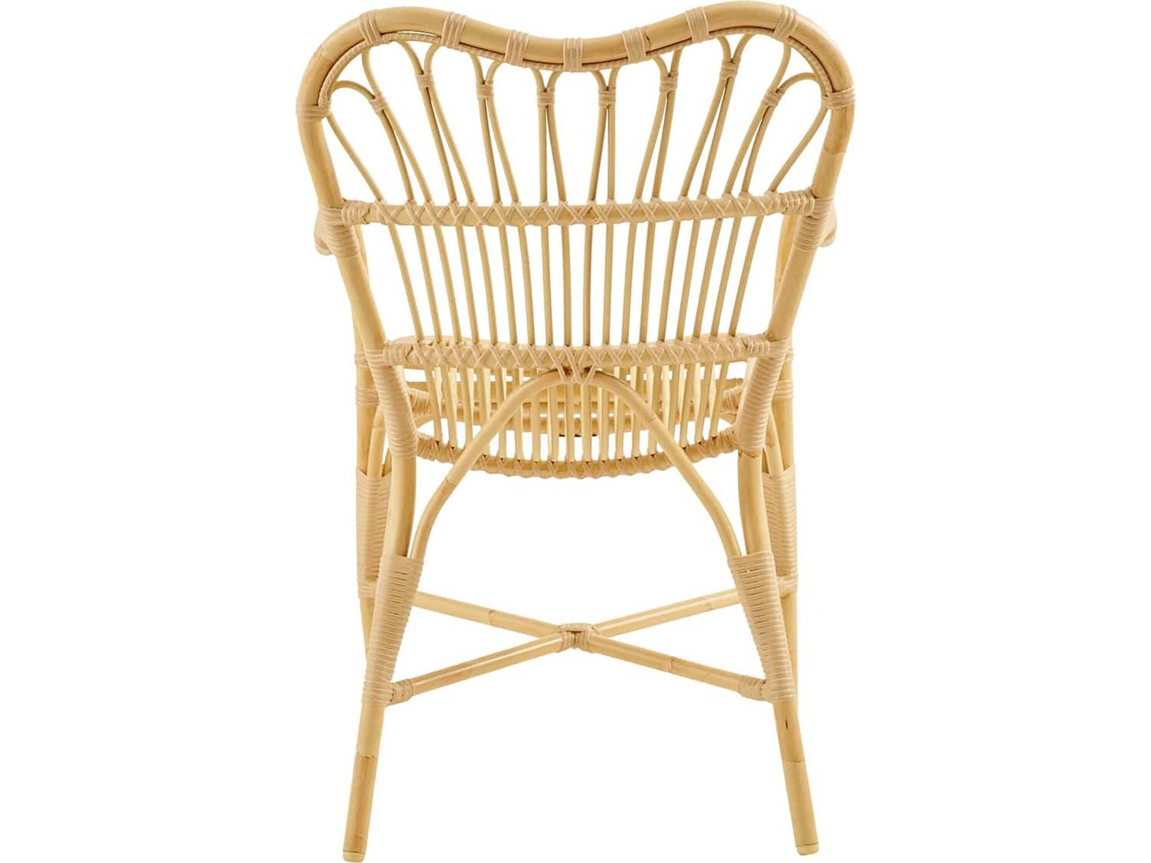 Sika Design Exterior Aluminum Natural Margaret Stackable Outdoor Dining Arm Chair