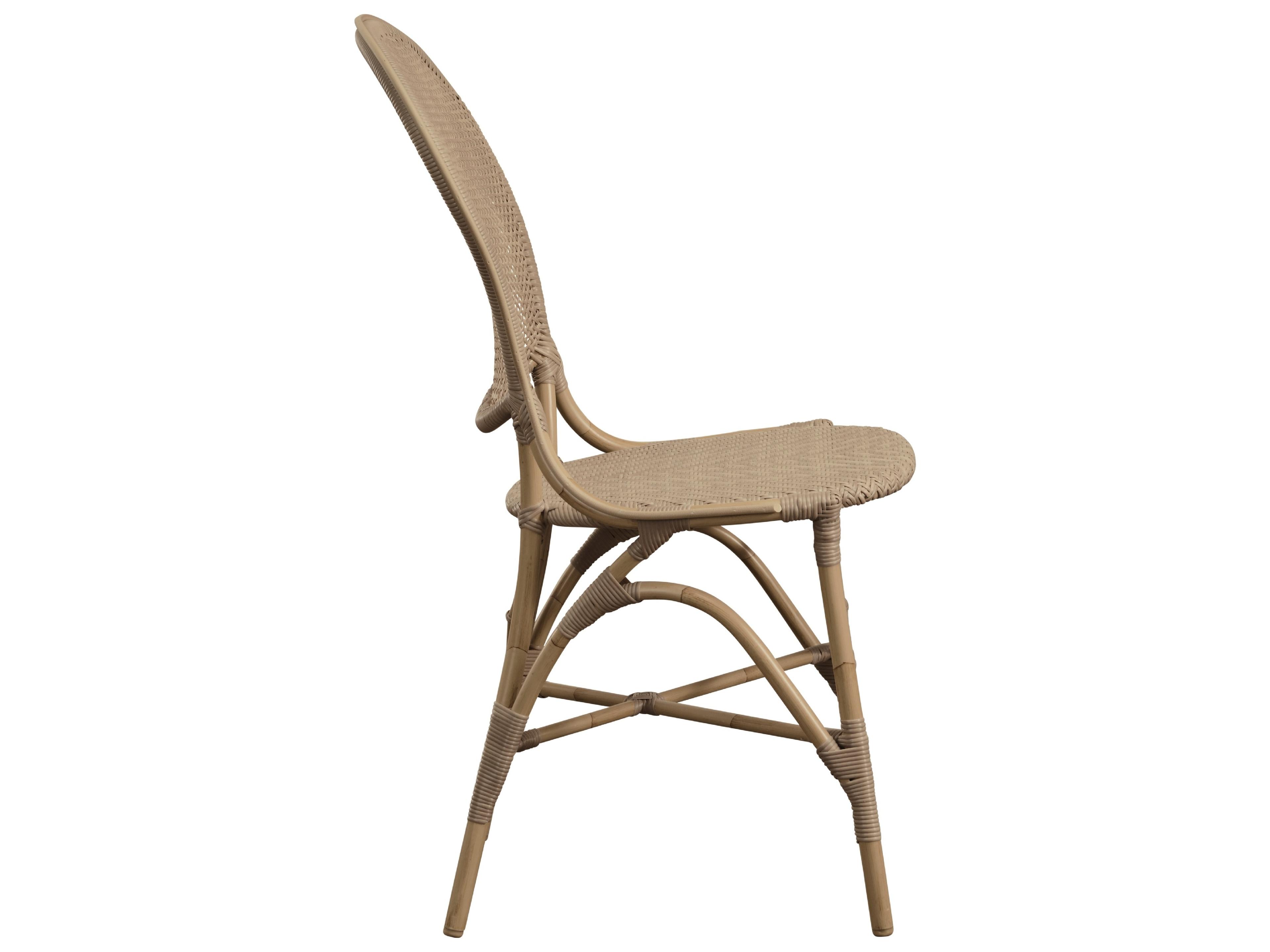 Sika Design Exterior Aluminum Rattan Antique Rossini Outdoor Patio Dining Side Chair