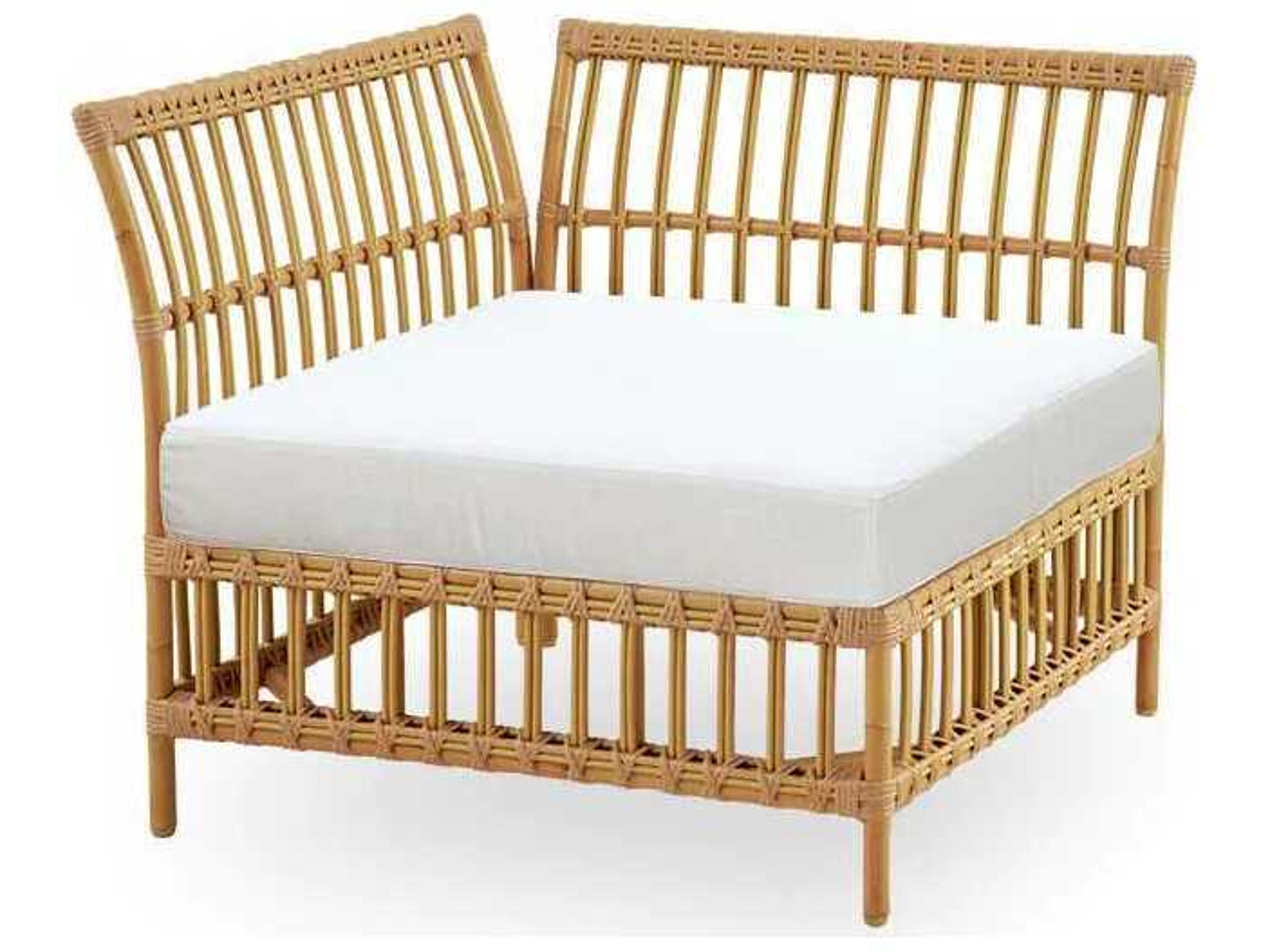 Exterior Aluminum Rattan Natural Corner Modular Outdoor Patio Lounge Chair