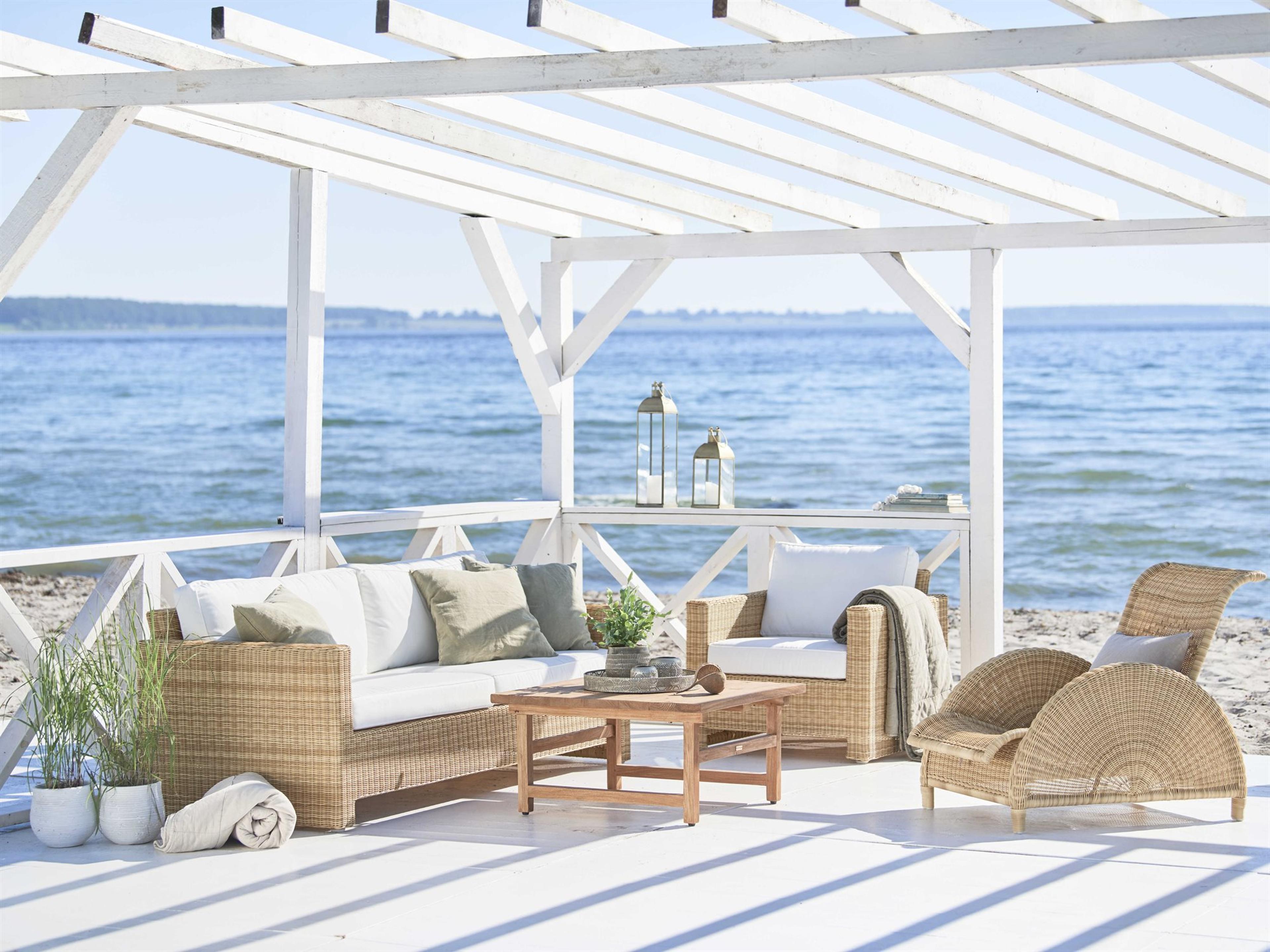 Exterior Aluminum Cushion Patio Lounge Set