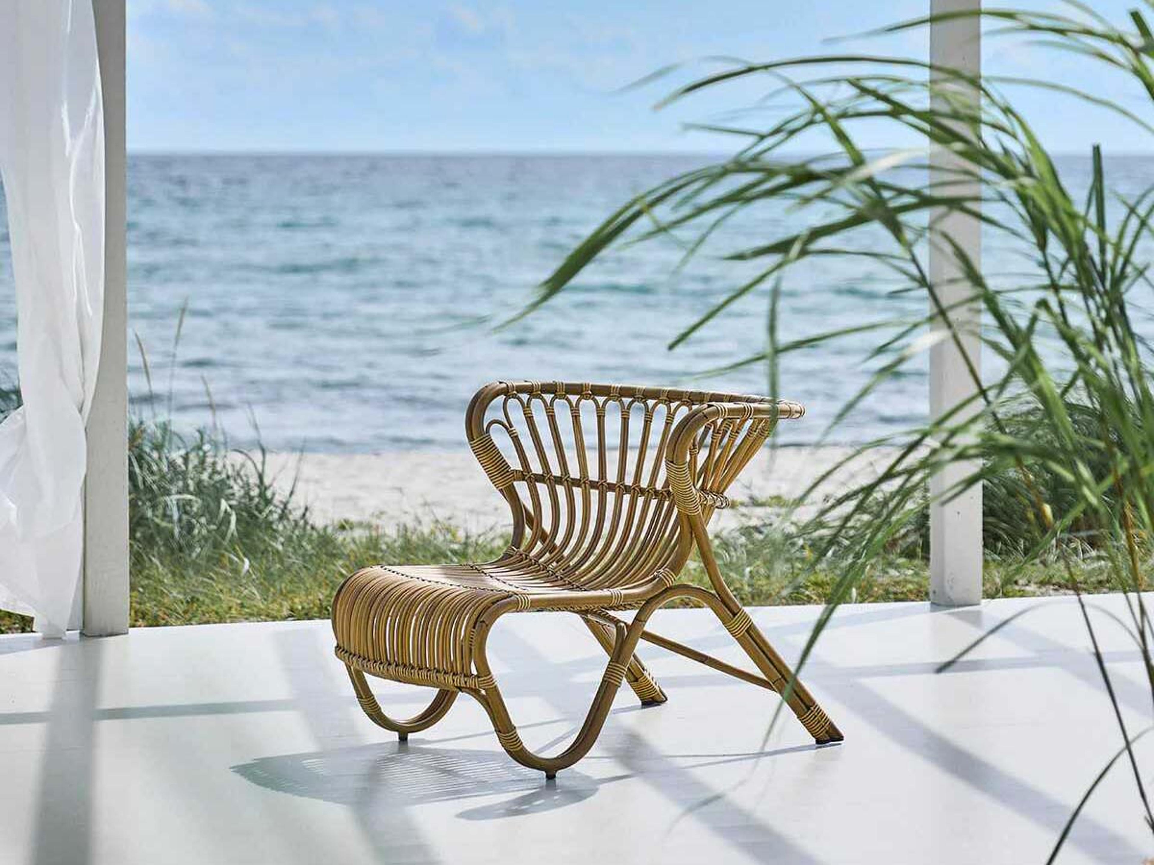 Sika Design Exterior Aluminum Rattan Antique Fox Outdoor Patio Lounge Chair