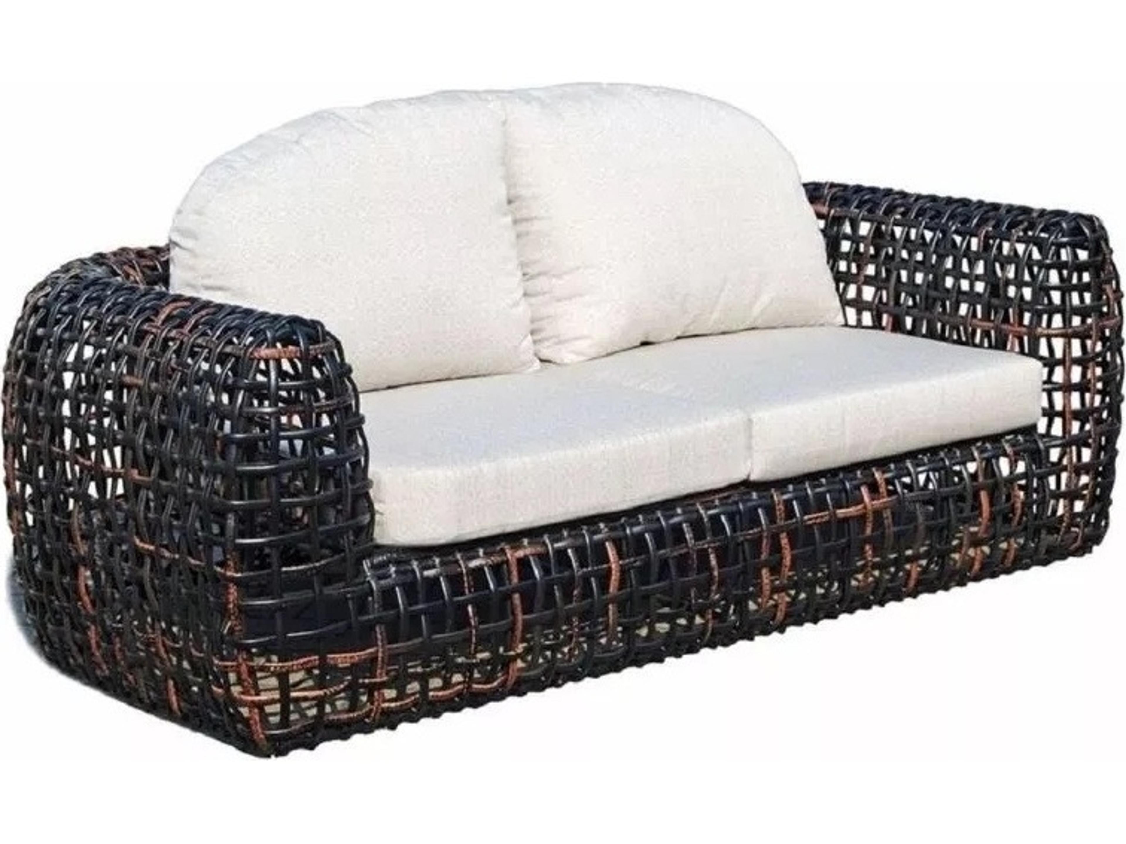 Dynasty Black Mushroom Aluminum Cushion Sofa