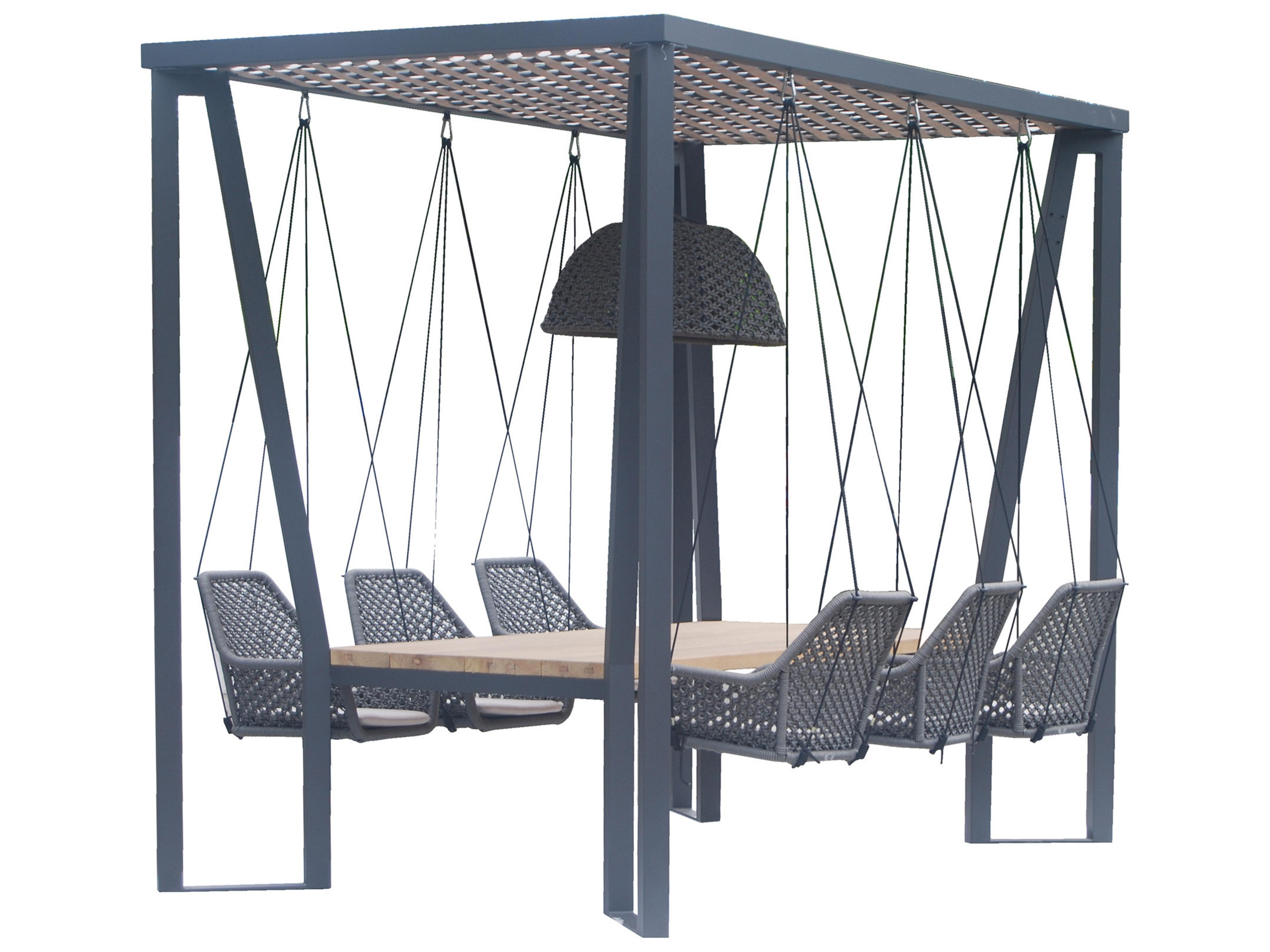 Horizon Aluminum; Kubu Mushroom Aluminum Dining Set