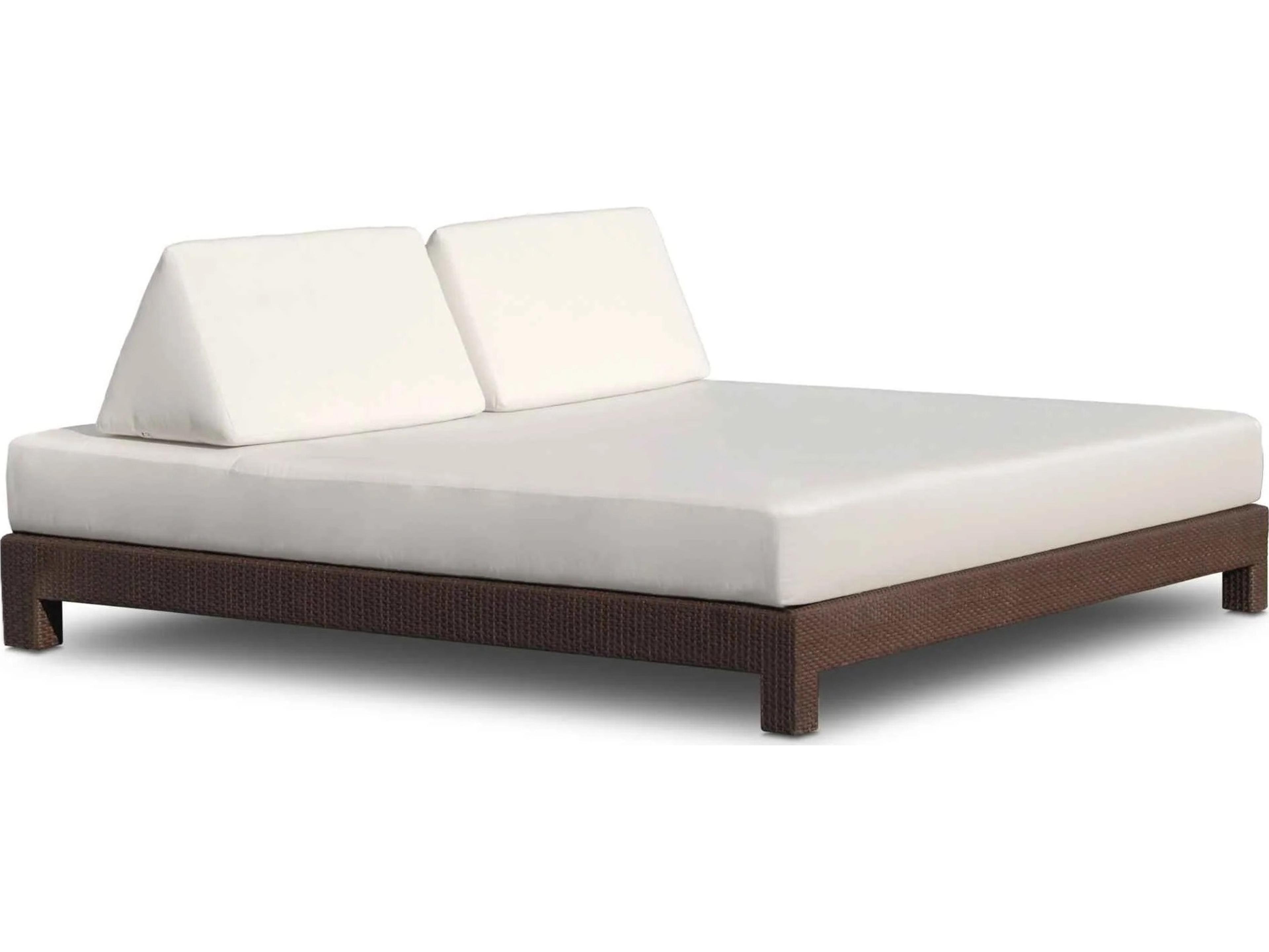 Anibal Jb Chocolate Aluminum Cushion Lounge Bed