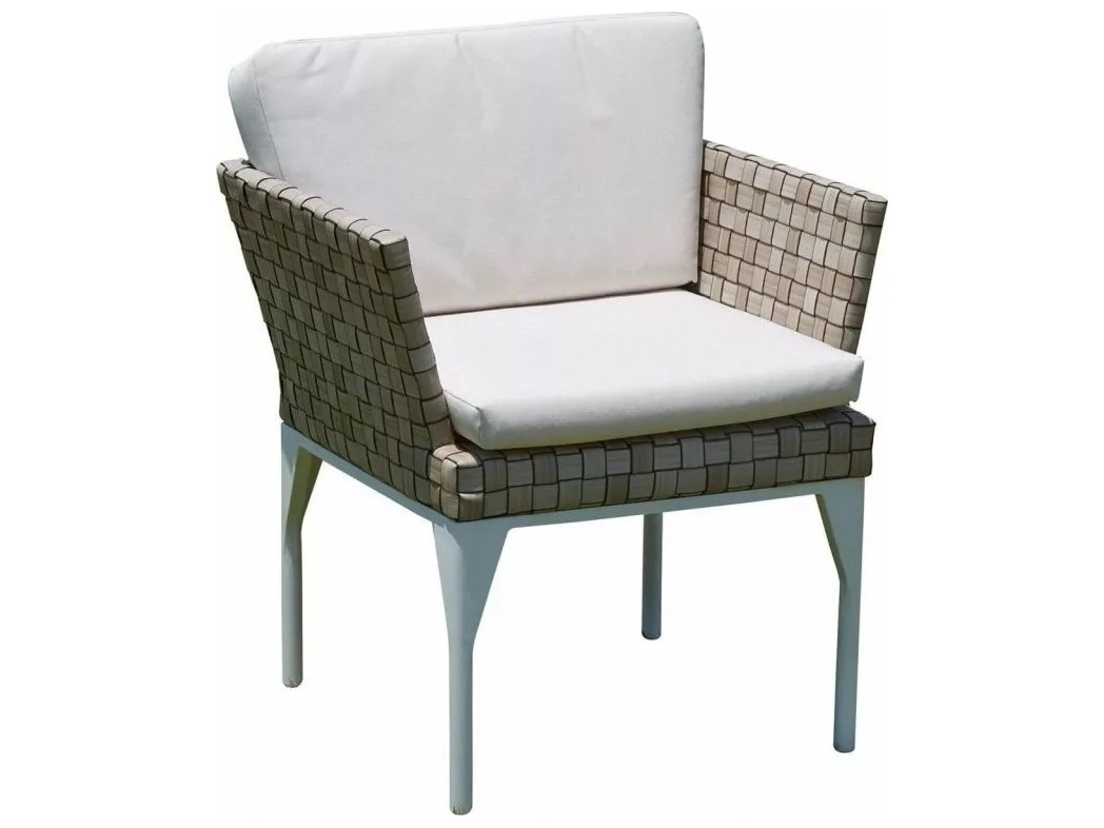 Brafta Seashell Aluminum Cushion Lounge Chair