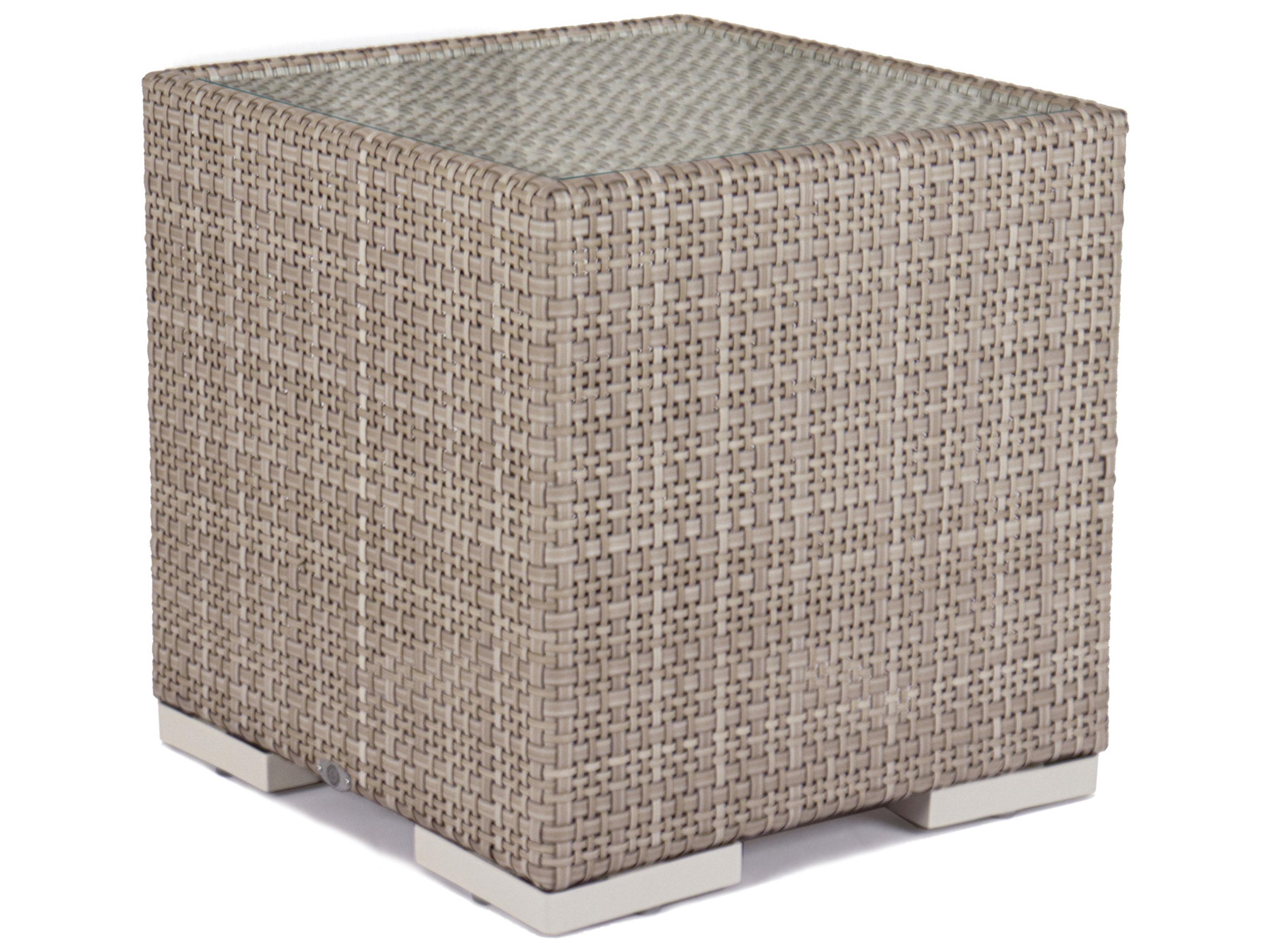 Paloma Patio Side Table with Glass