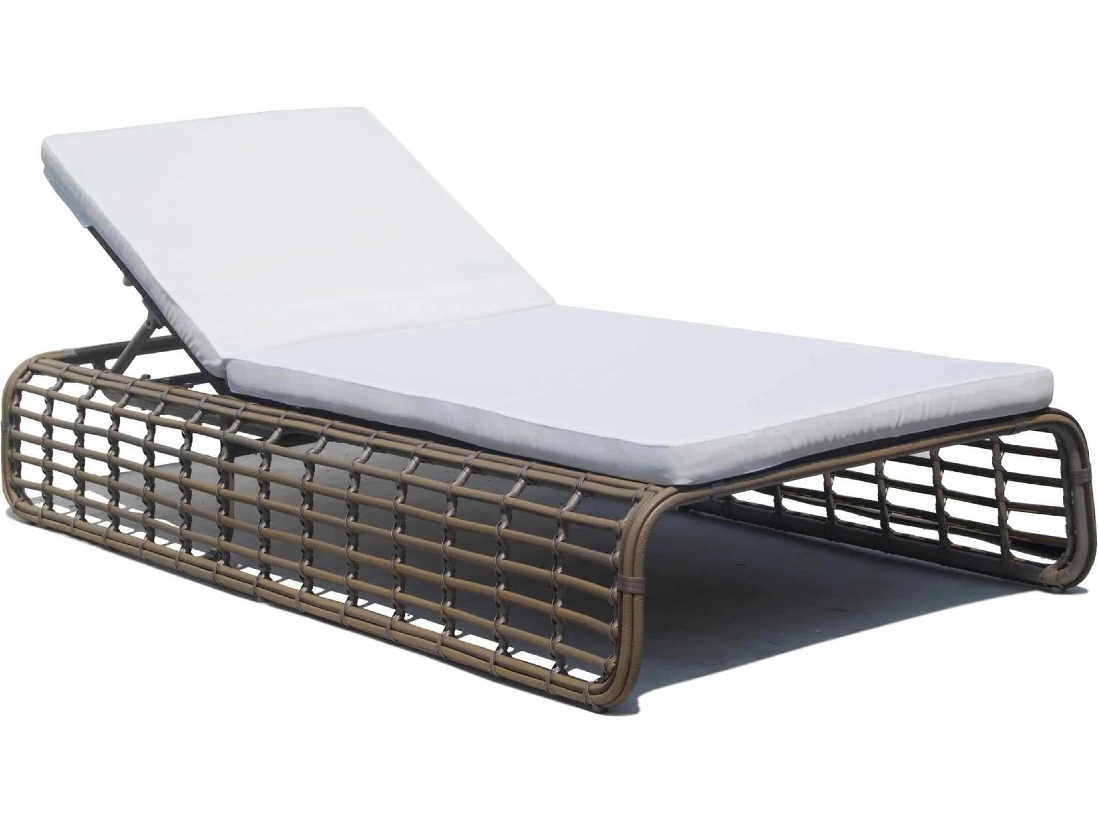 Ruby Kubu Mushroom Aluminum Cushion Chaise Lounge