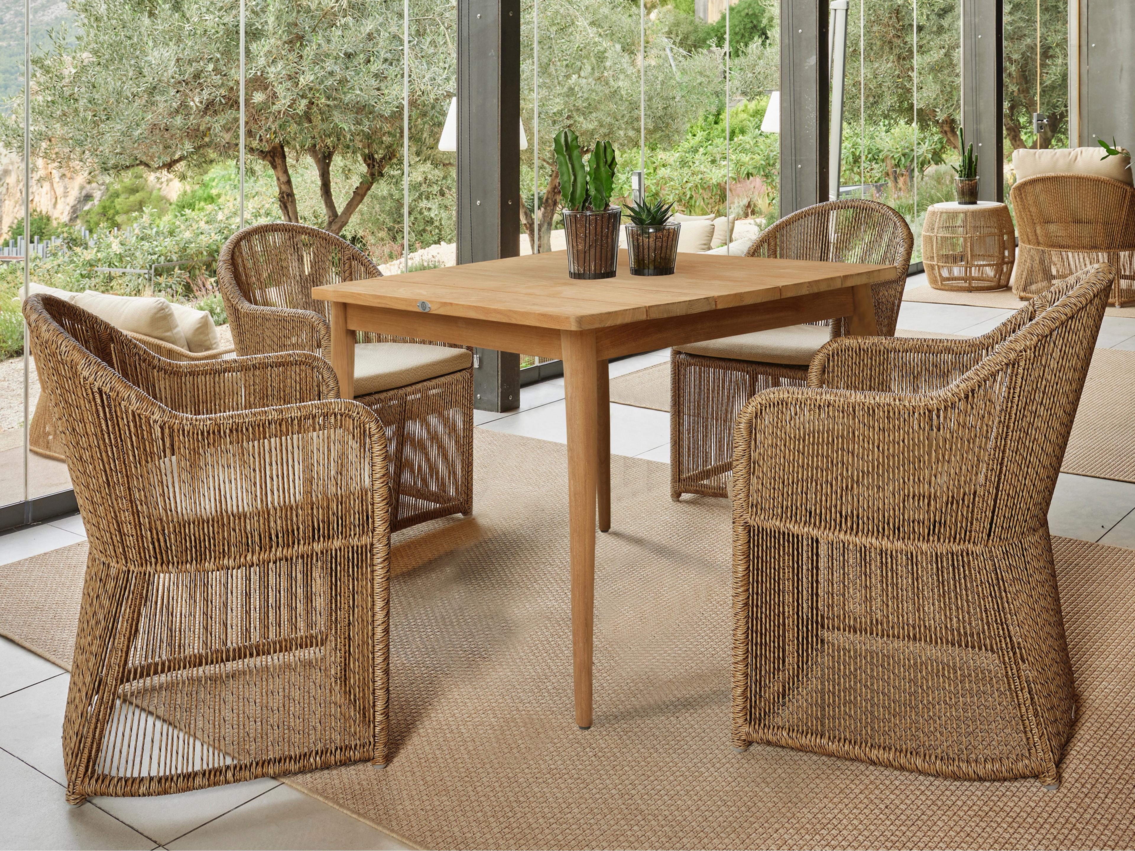 Calixto 5-Piece Square Outdoor Dining Sets