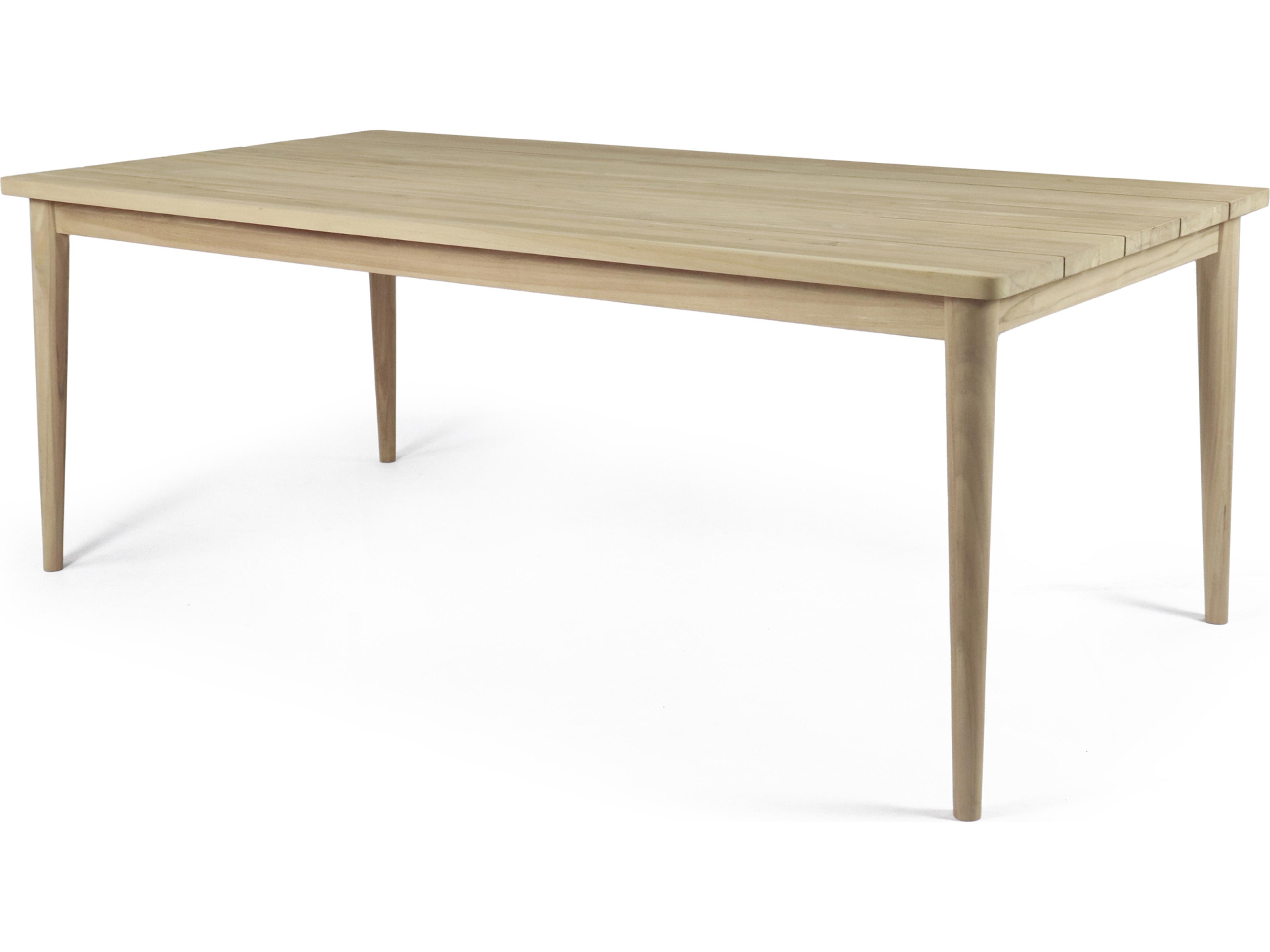 Calixto Rectangular Teak Outdoor Patio Dining Table