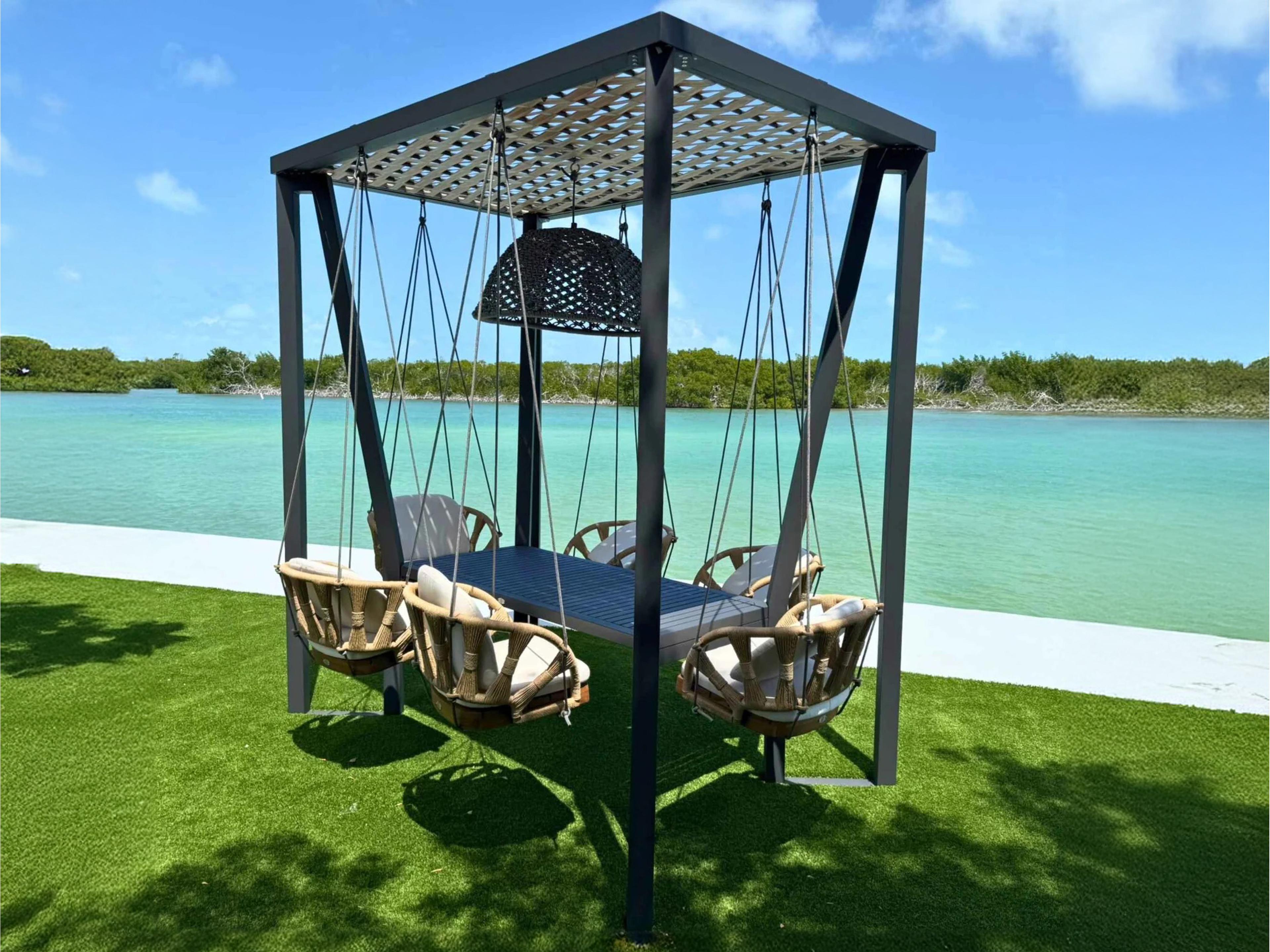 Horizon Aluminum; Rope Aluminum Dining Set