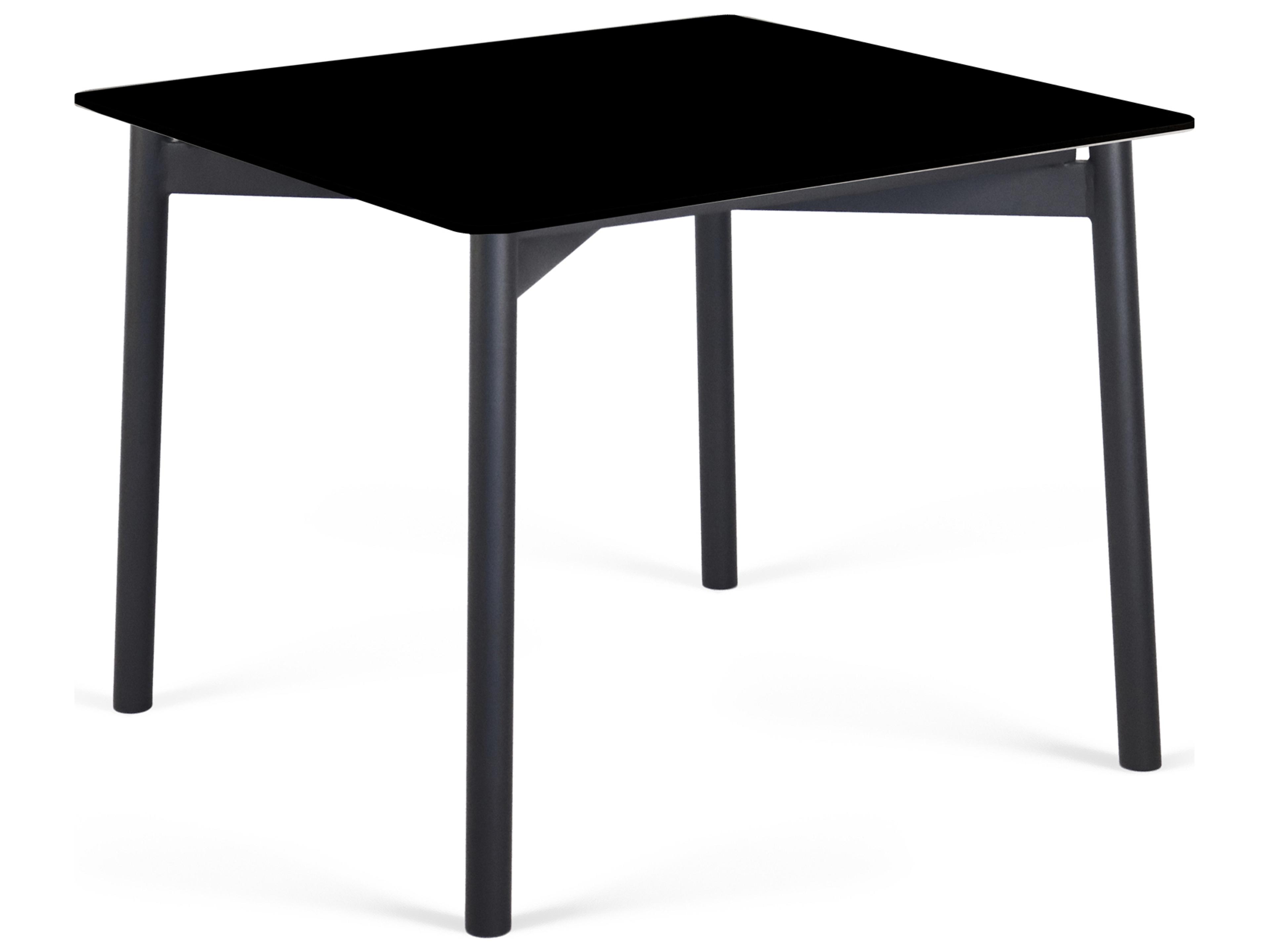 Rodona Square Outdoor Dining Table with Glass