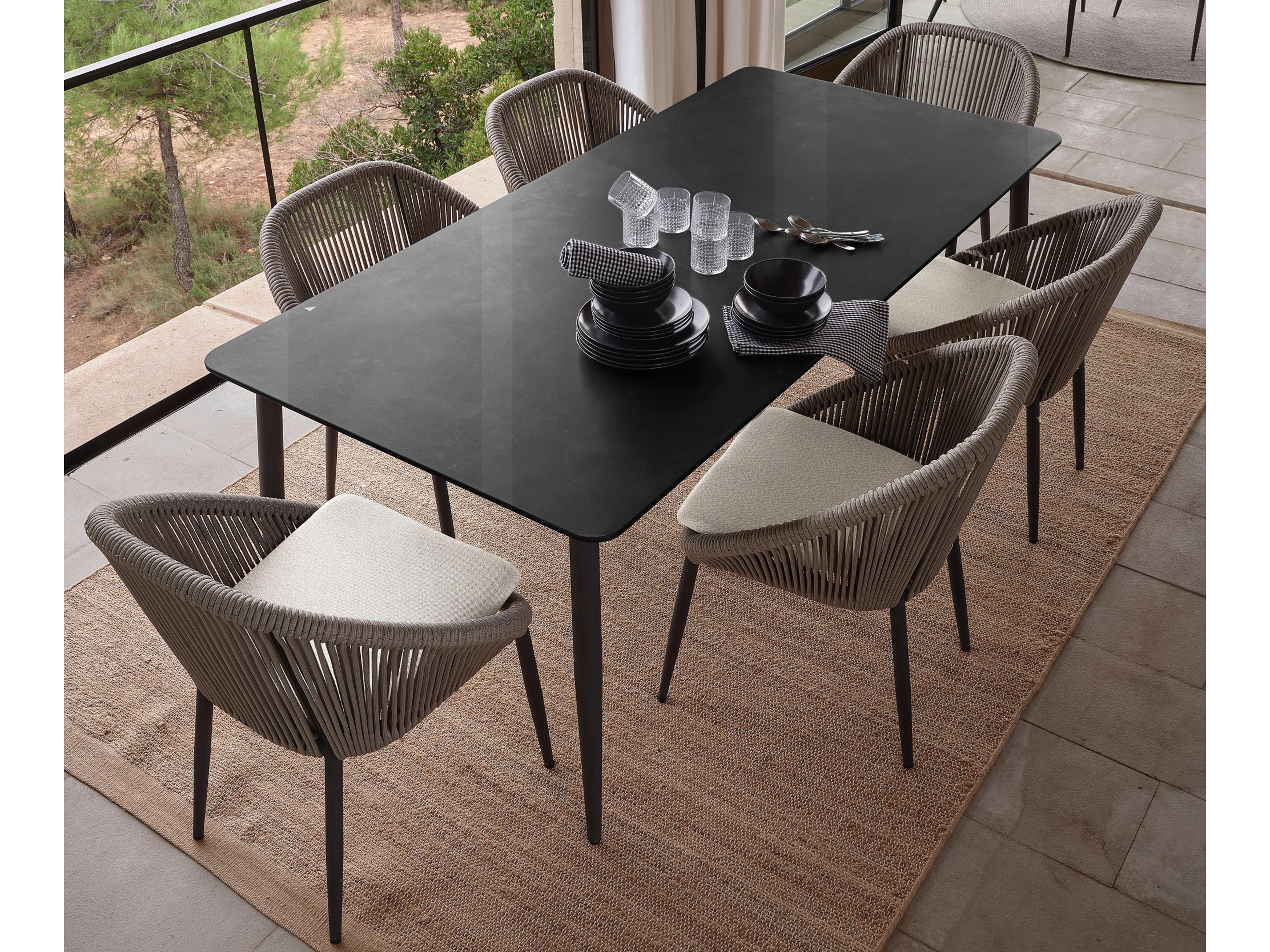 Rodona 7-Piece Rectangular Outdoor Patio Dining Sets