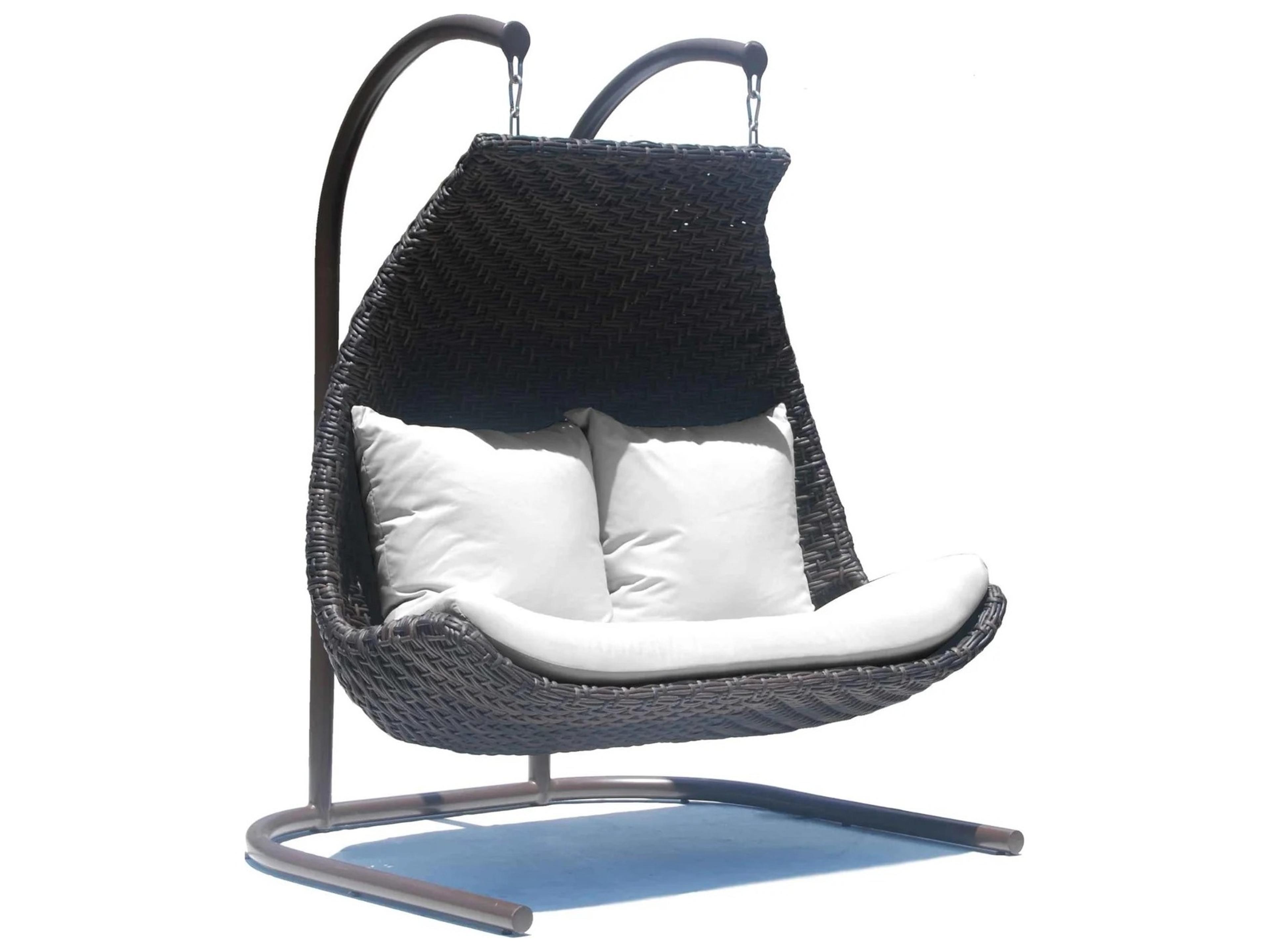 Celeste Brown Omega Aluminum Cushion Swing