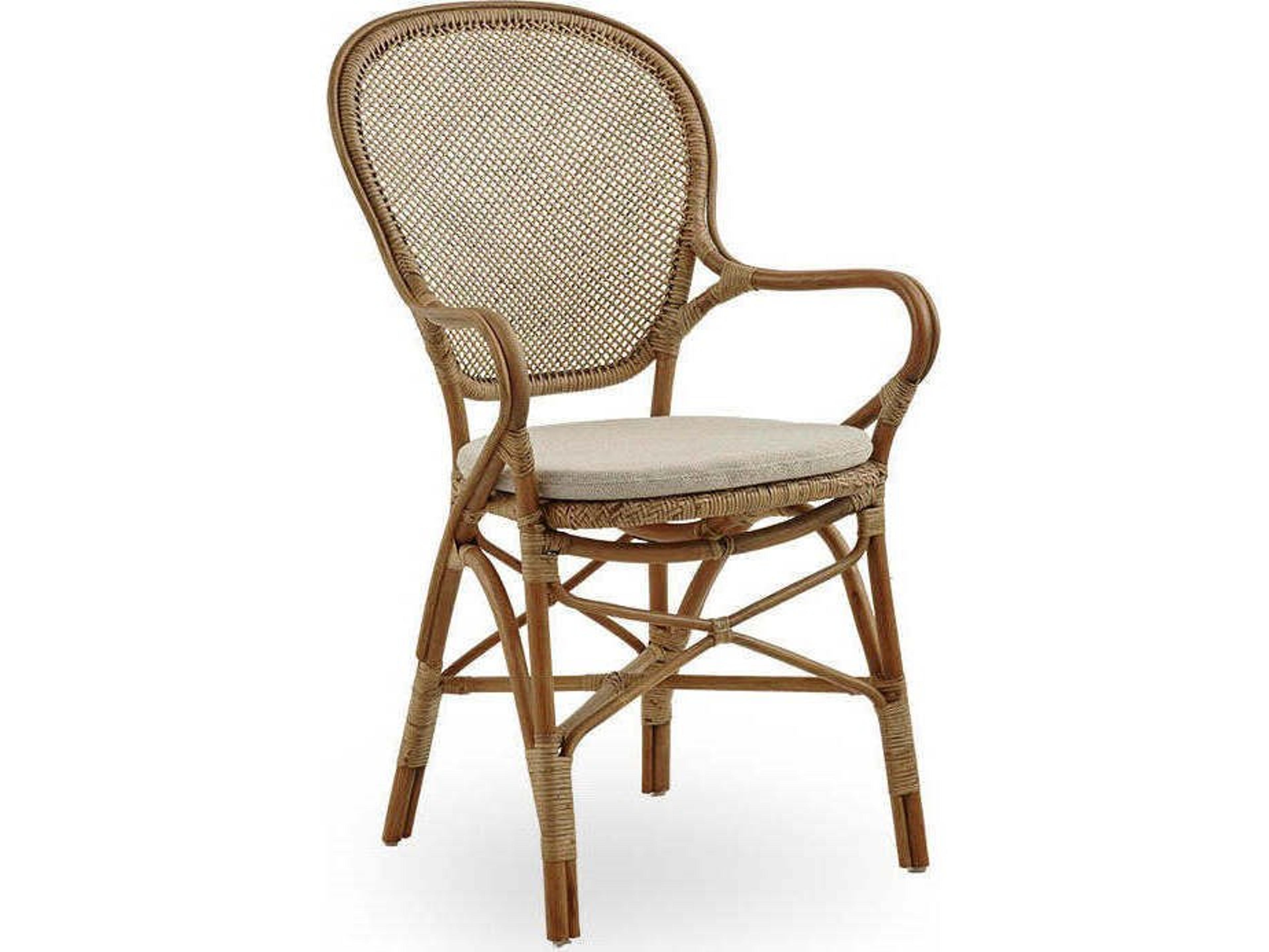 Originals Rossini Rattan Brown Arm Dining Chair