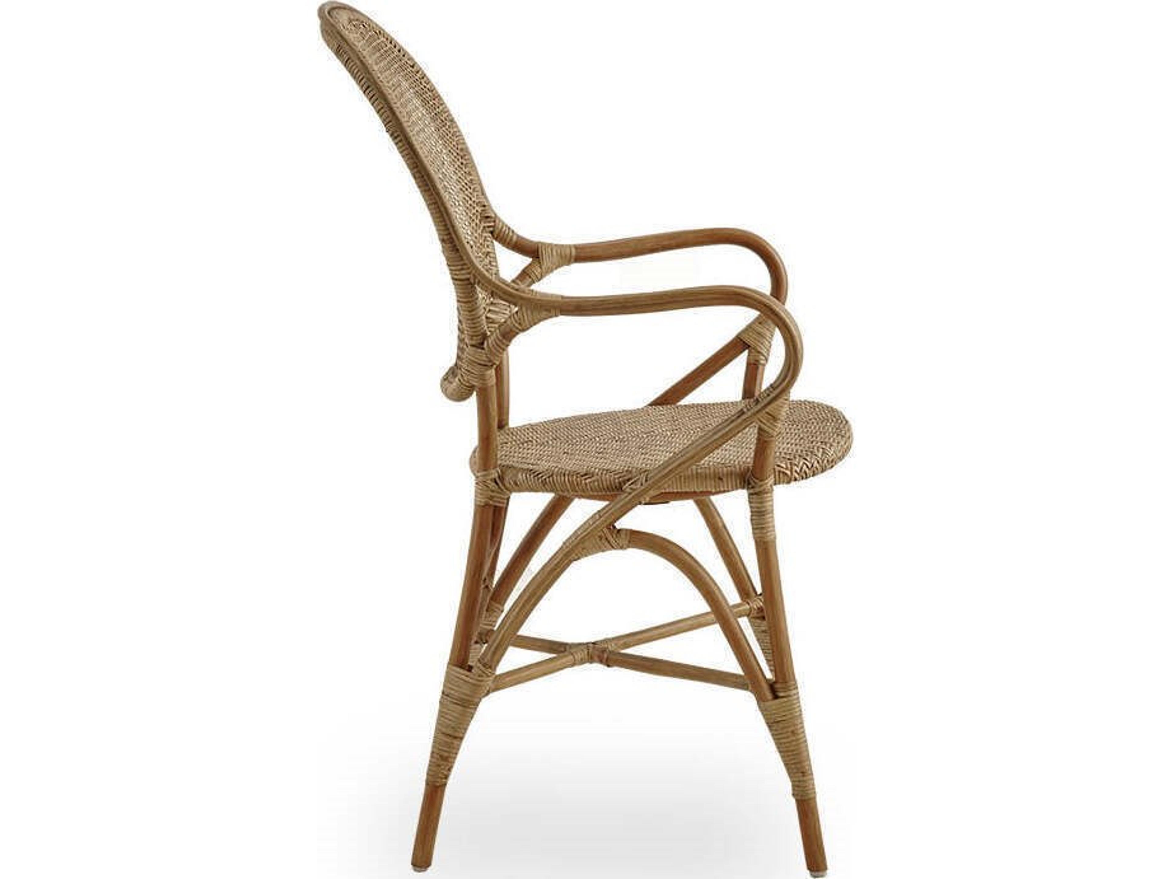 Sika Indoor Originals Rossini Rattan Brown Arm Dining Chair