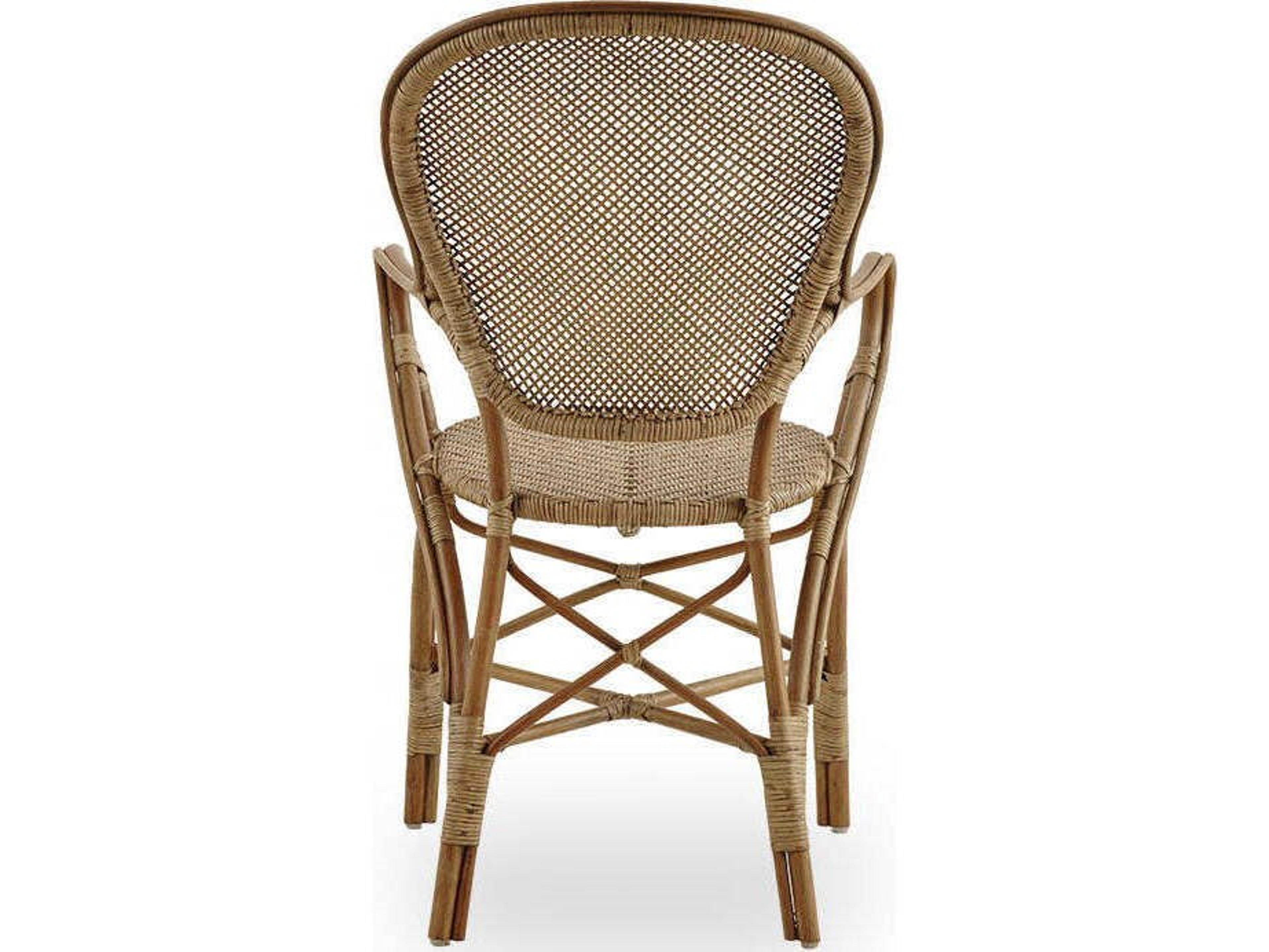 Sika Indoor Originals Rossini Rattan Brown Arm Dining Chair