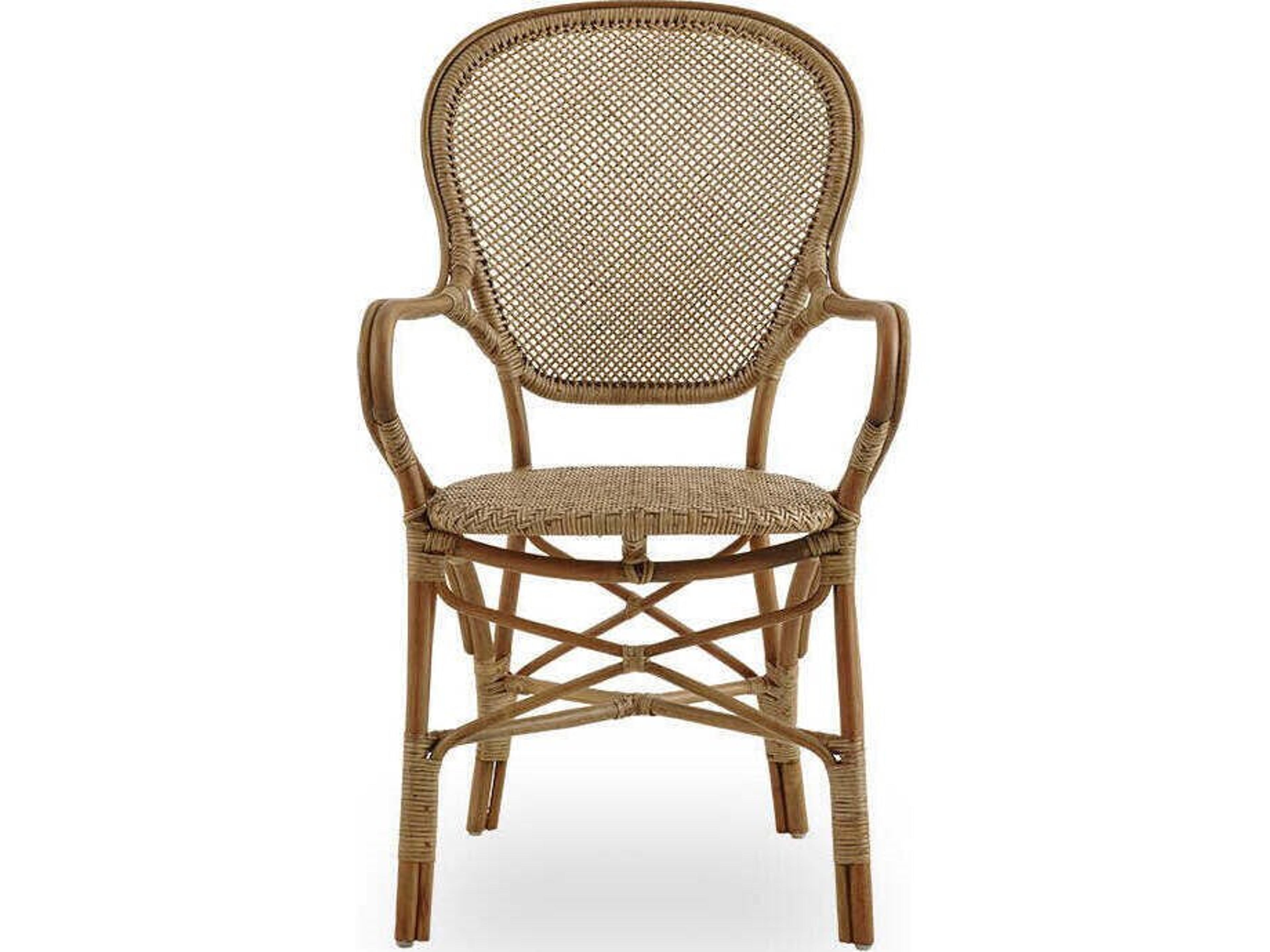 Sika Indoor Originals Rossini Rattan Brown Arm Dining Chair