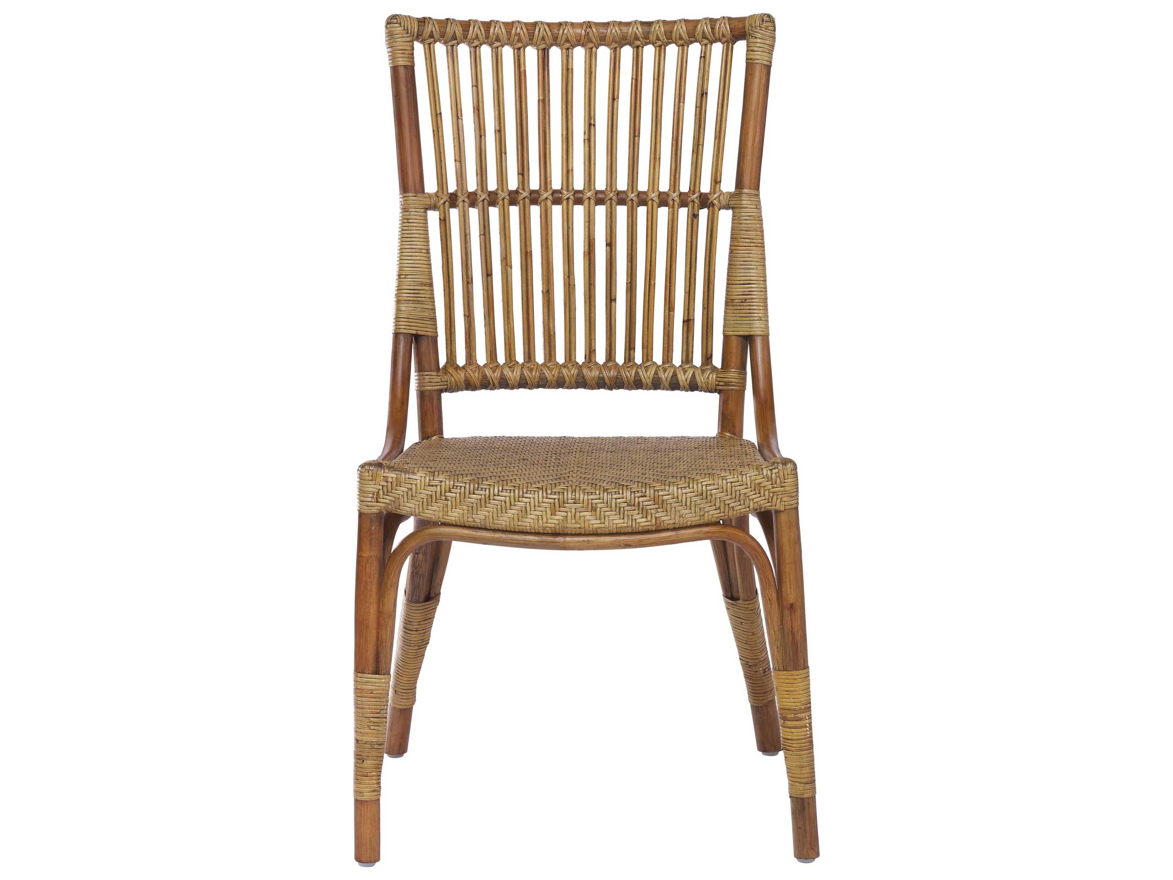 Sika Indoor Originals Piano Rattan Brown Side Dining Chair