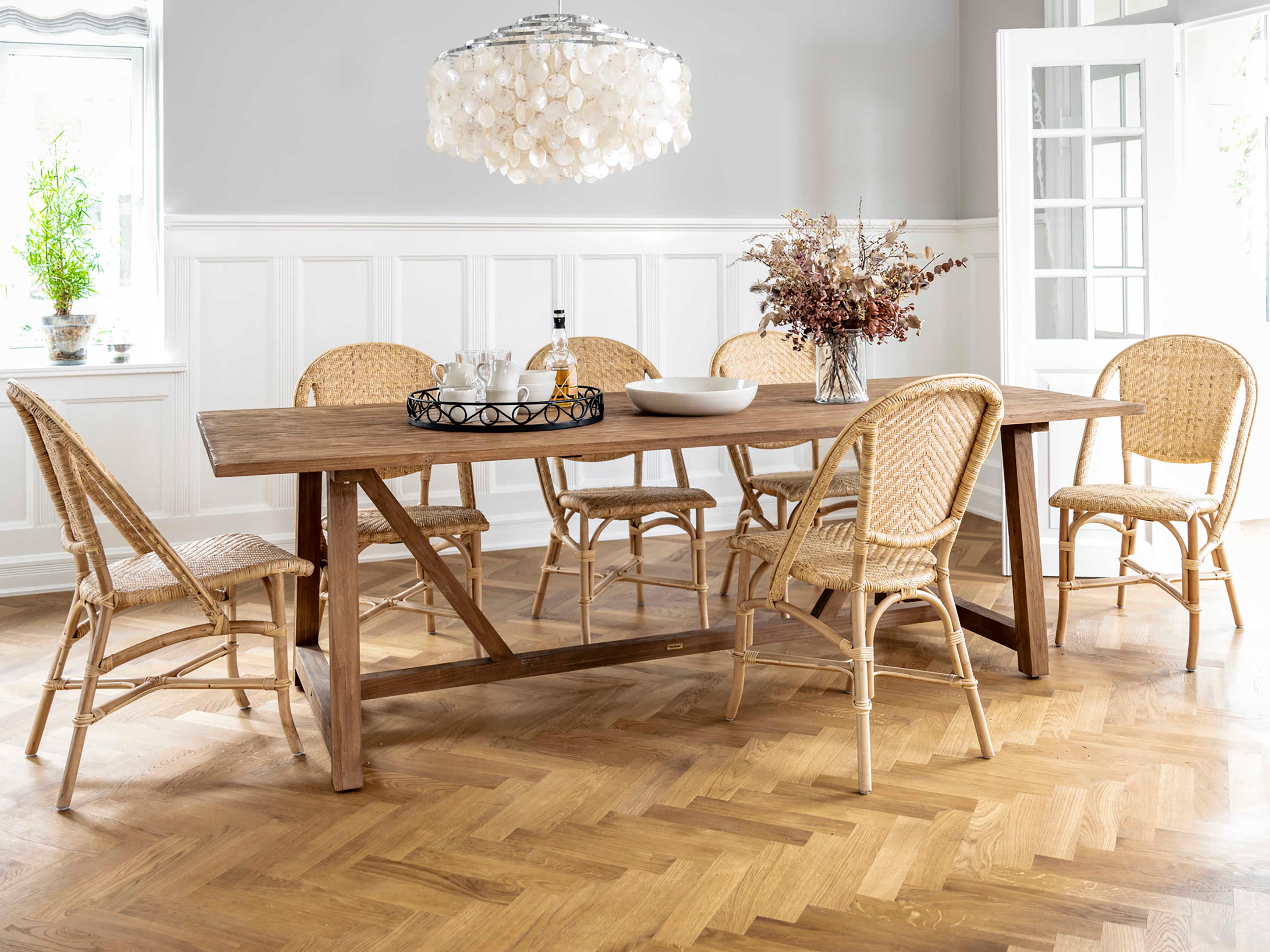 Sika Indoor Originals Alanis Rattan Natural Side Dining Chair