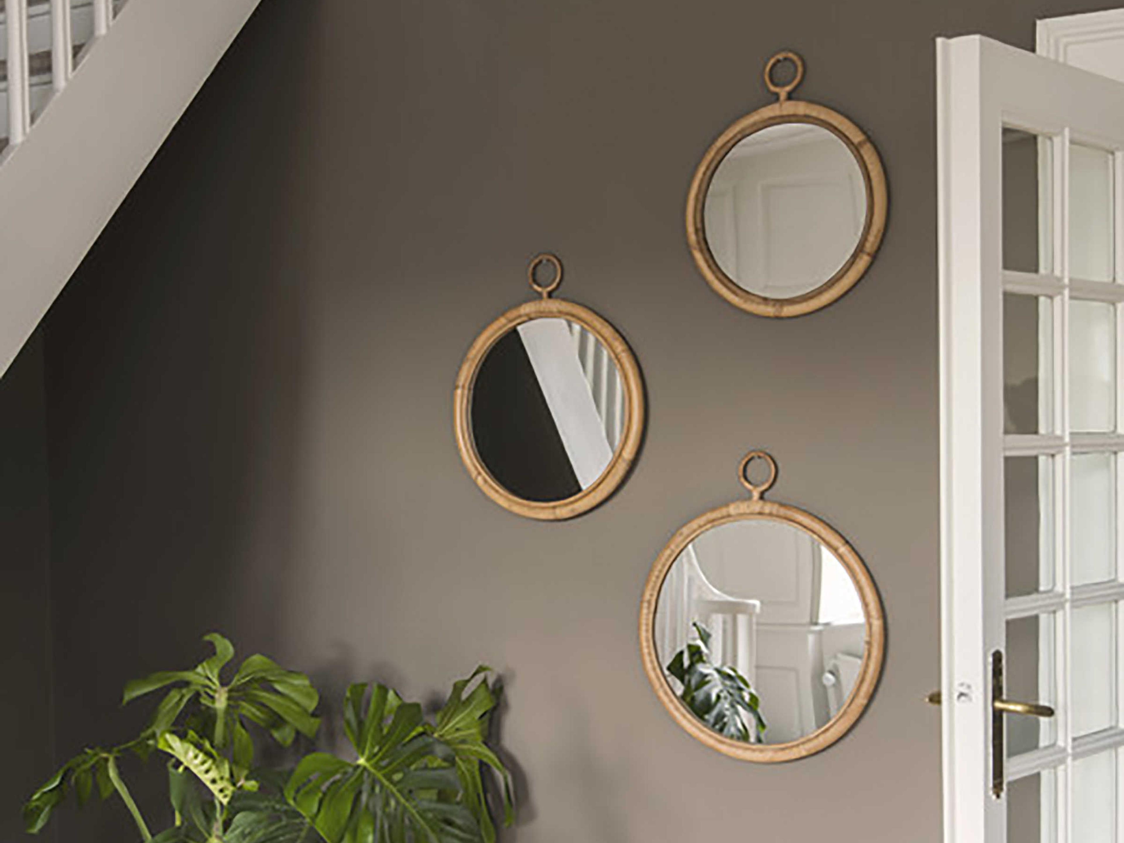 Sika Indoor Originals Ella Rattan Round Wall Mirror