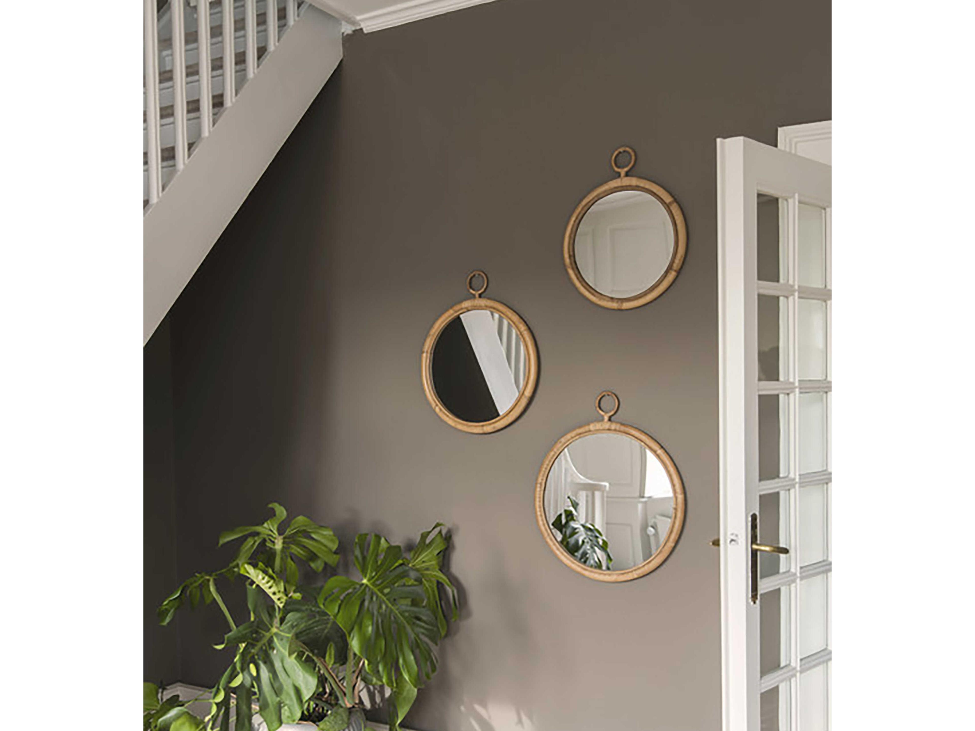 Sika Indoor Originals Ella Rattan Round Wall Mirror