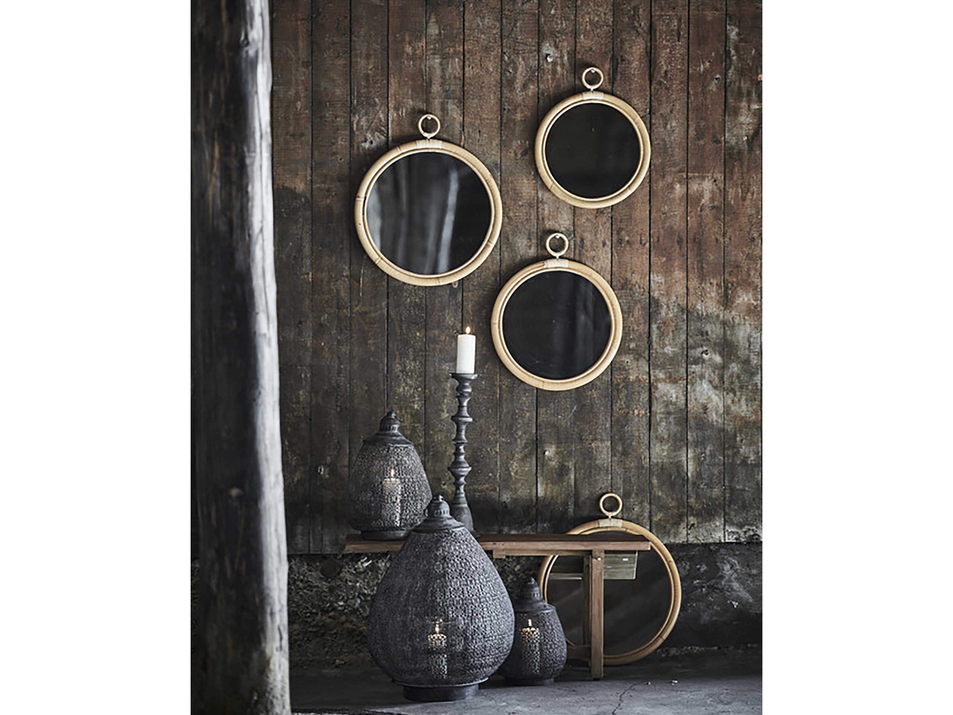 Sika Indoor Originals Ella Rattan Round Wall Mirror