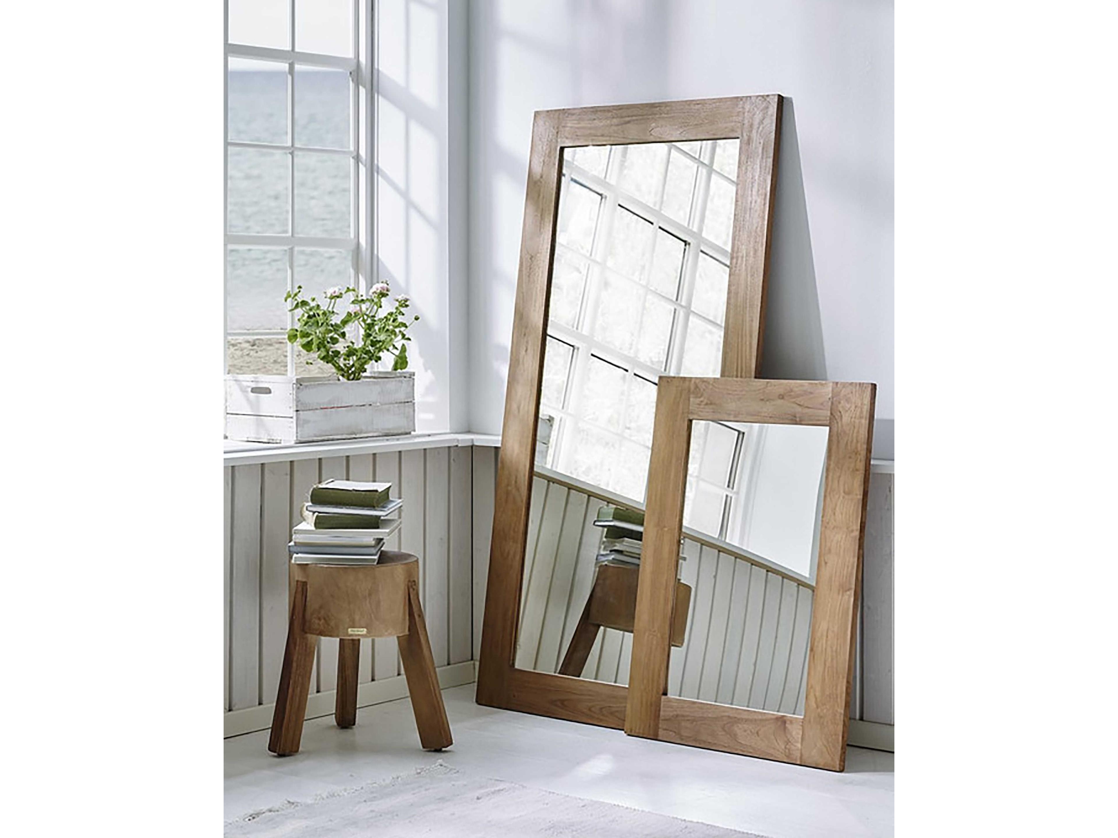 Sika Indoor Teak Brown Accent Stool