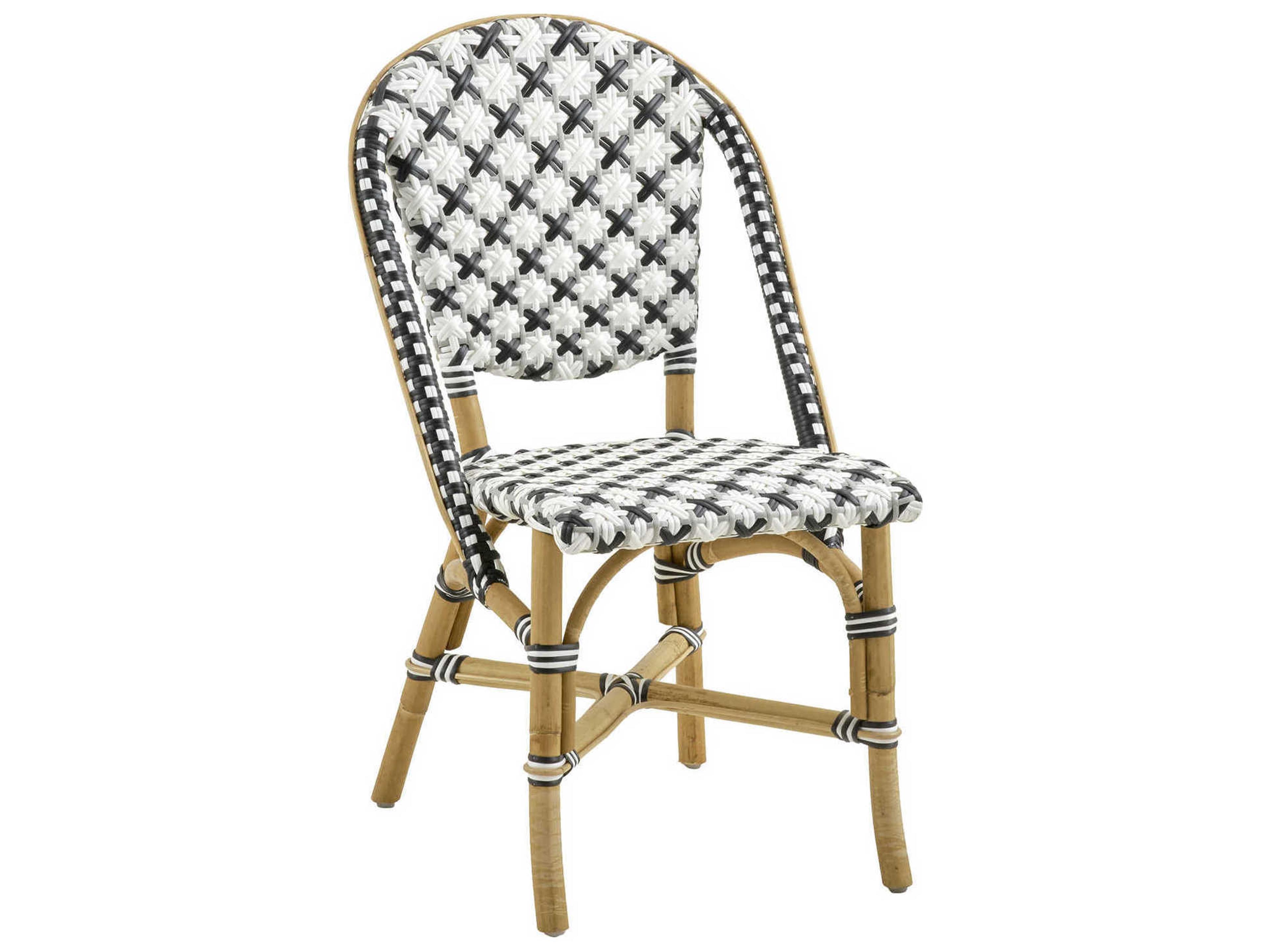 Affaire Sofie Bistro Rattan White Side Dining Chair