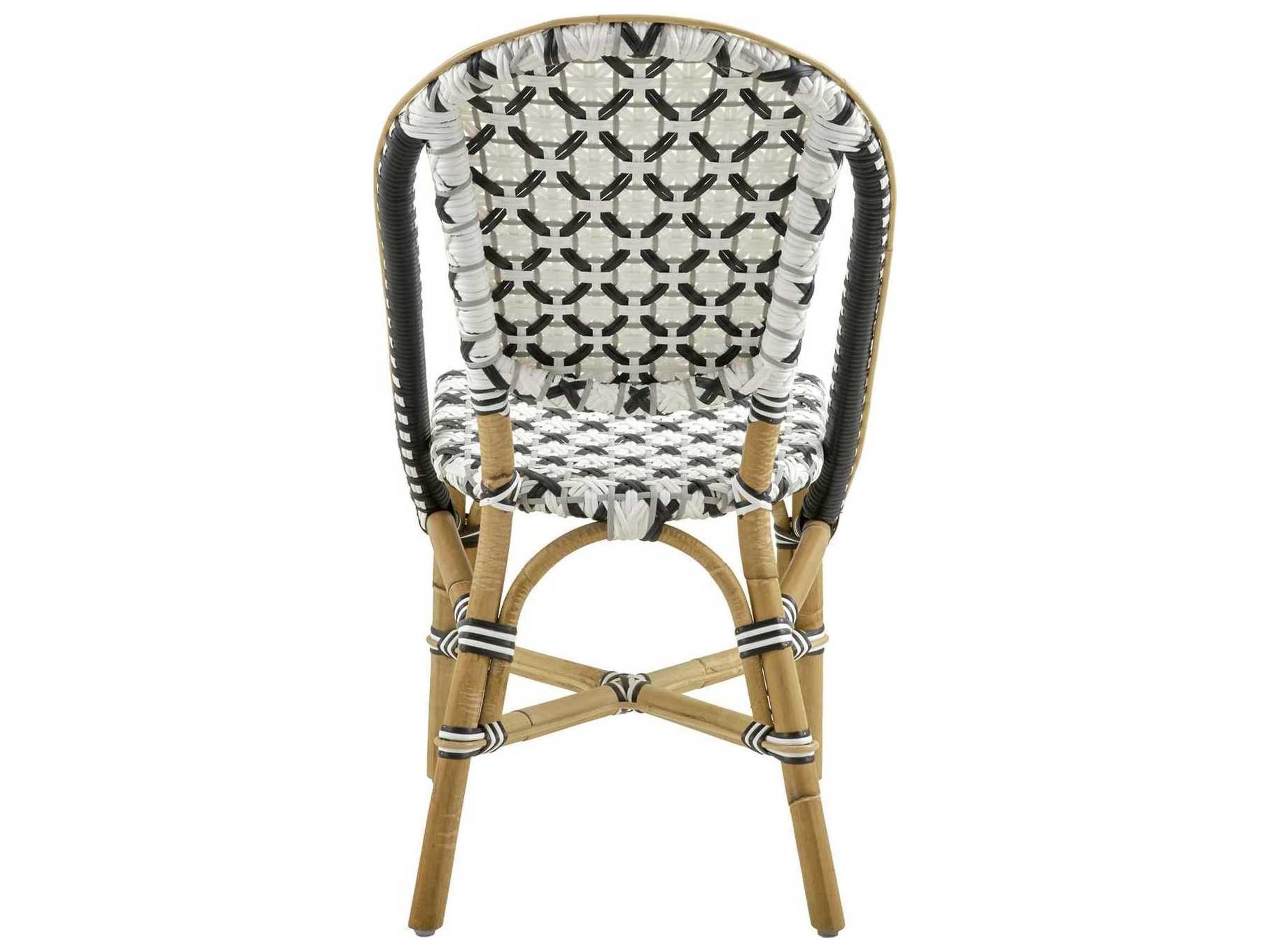 Sika Indoor Affaire Sofie Bistro Rattan White Side Dining Chair