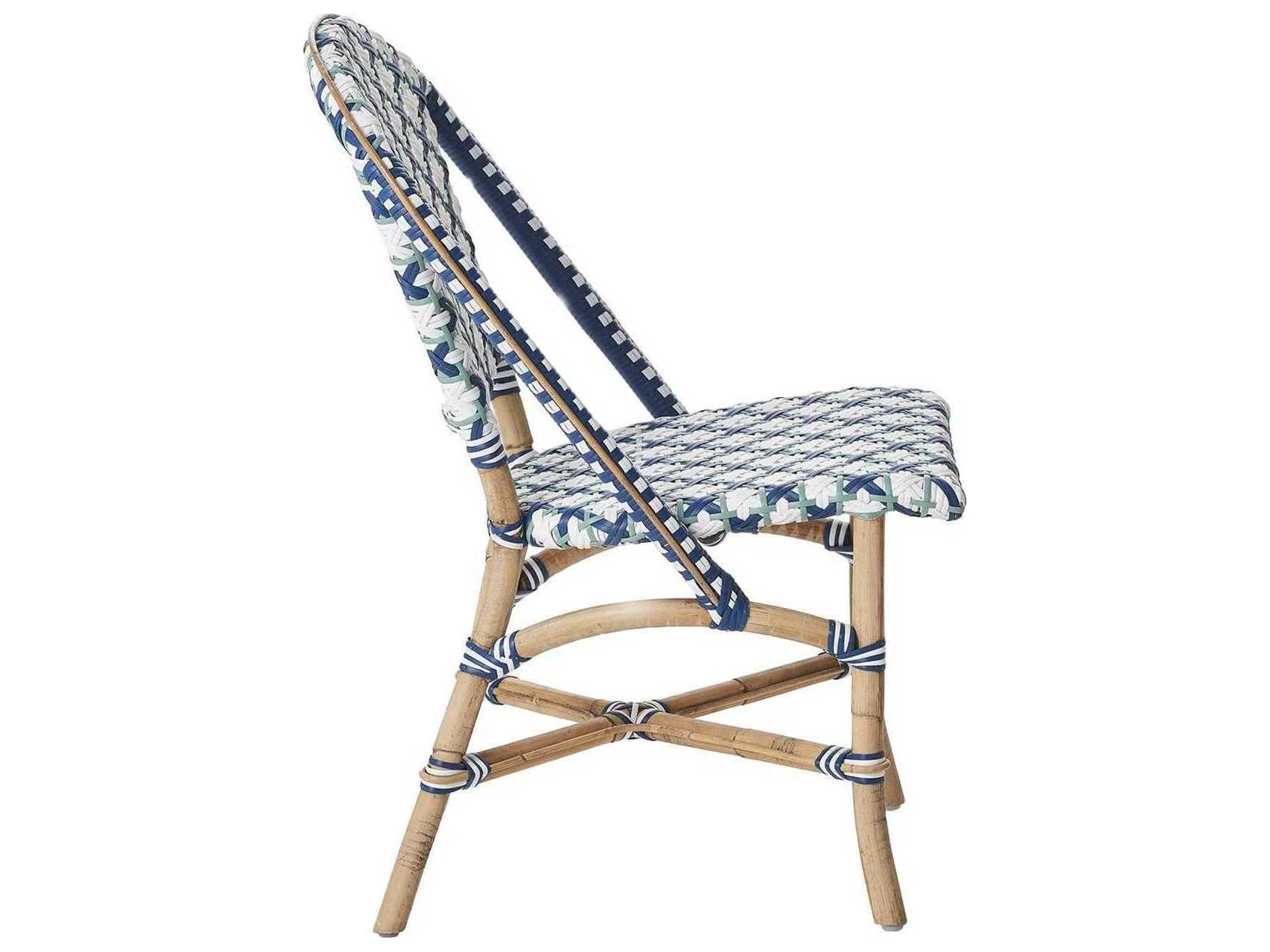 Sika Indoor Affaire Sofie Bistro Rattan White Side Dining Chair